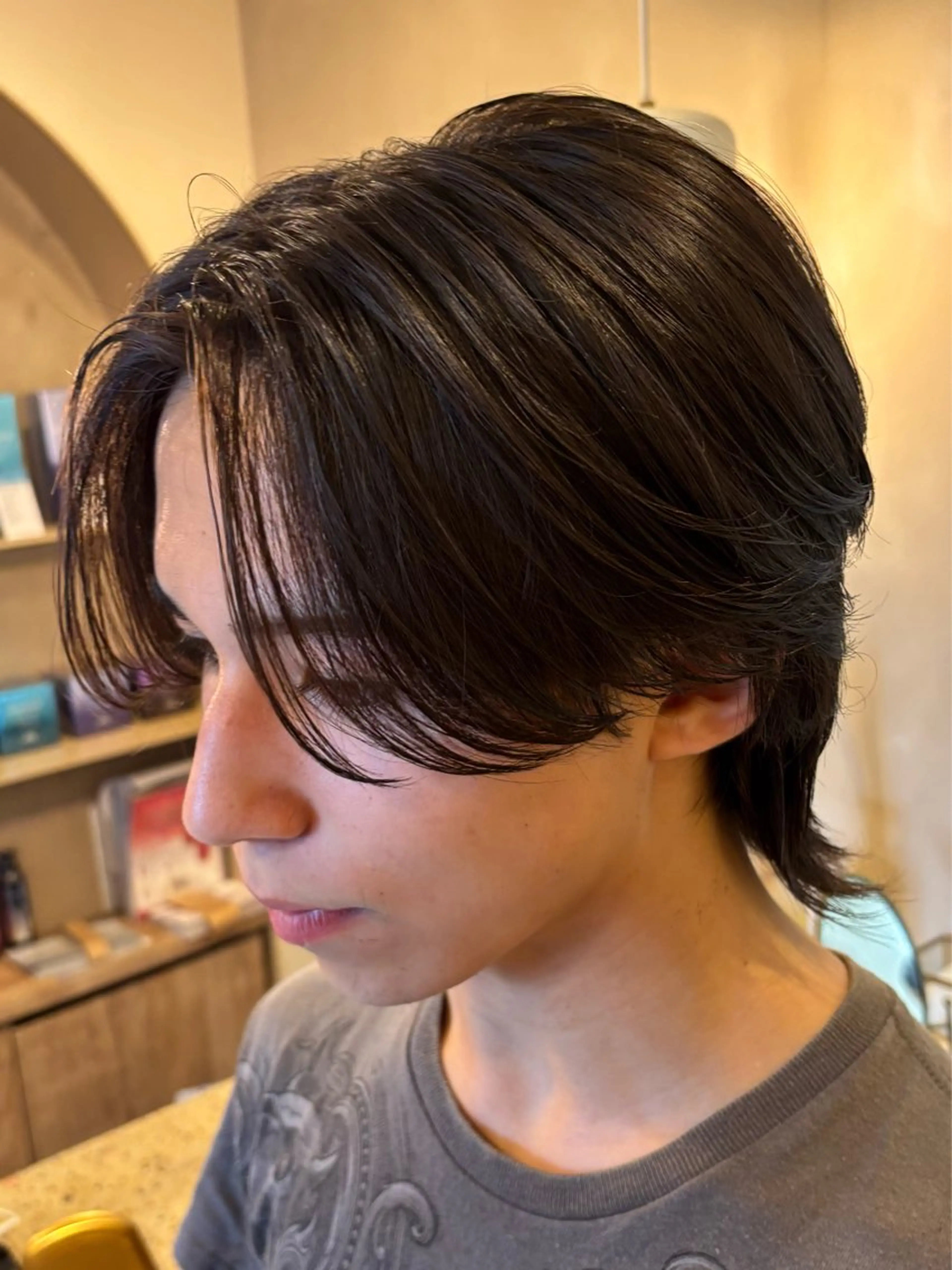 ショート メンズ センターパート カット トリートメント パーマ職人DAIKI ツイスパ/波巻きのヘアスタイル