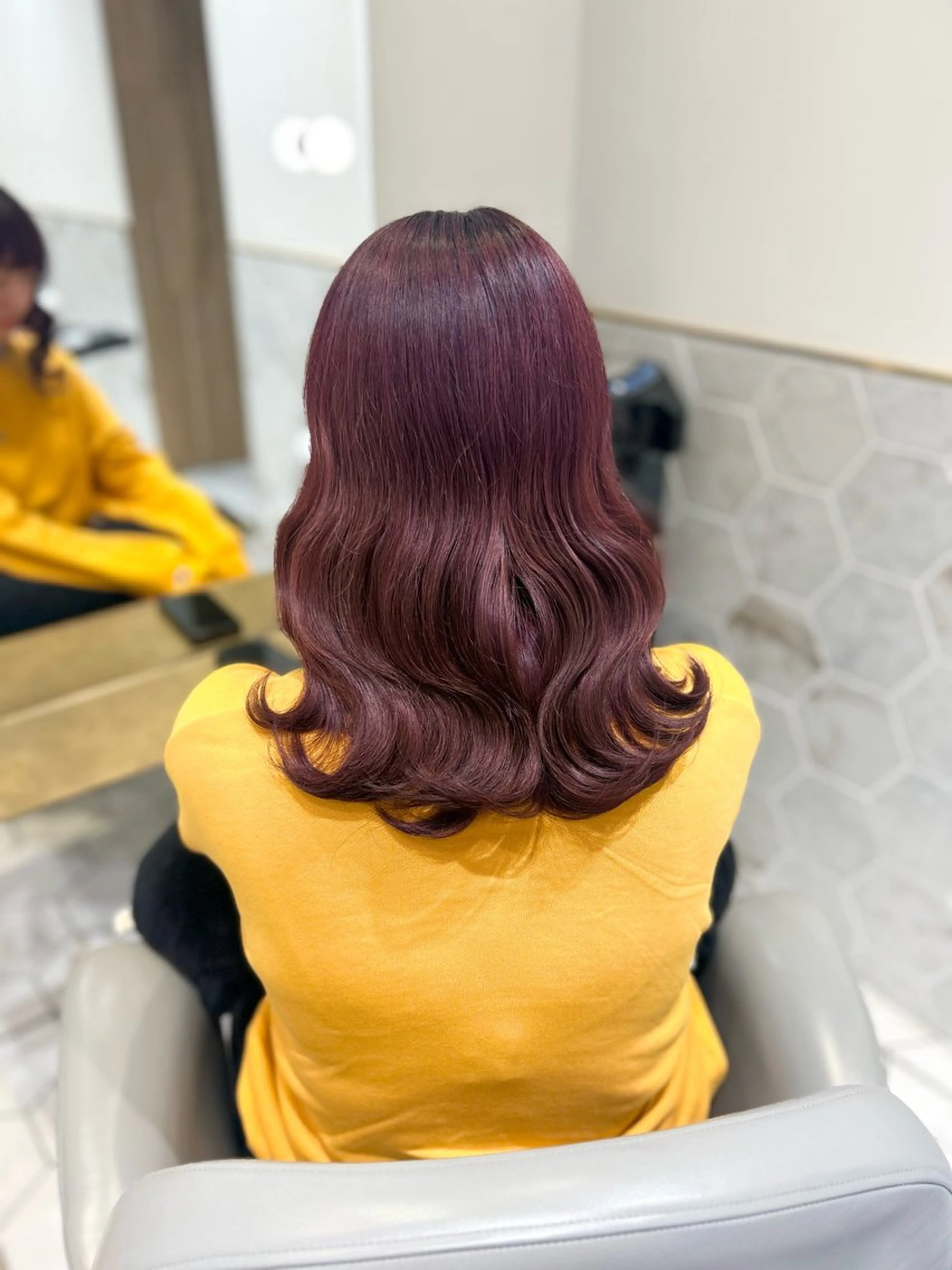 ミディアム カラー ヘアカラー costes 今井芽依のヘアスタイル