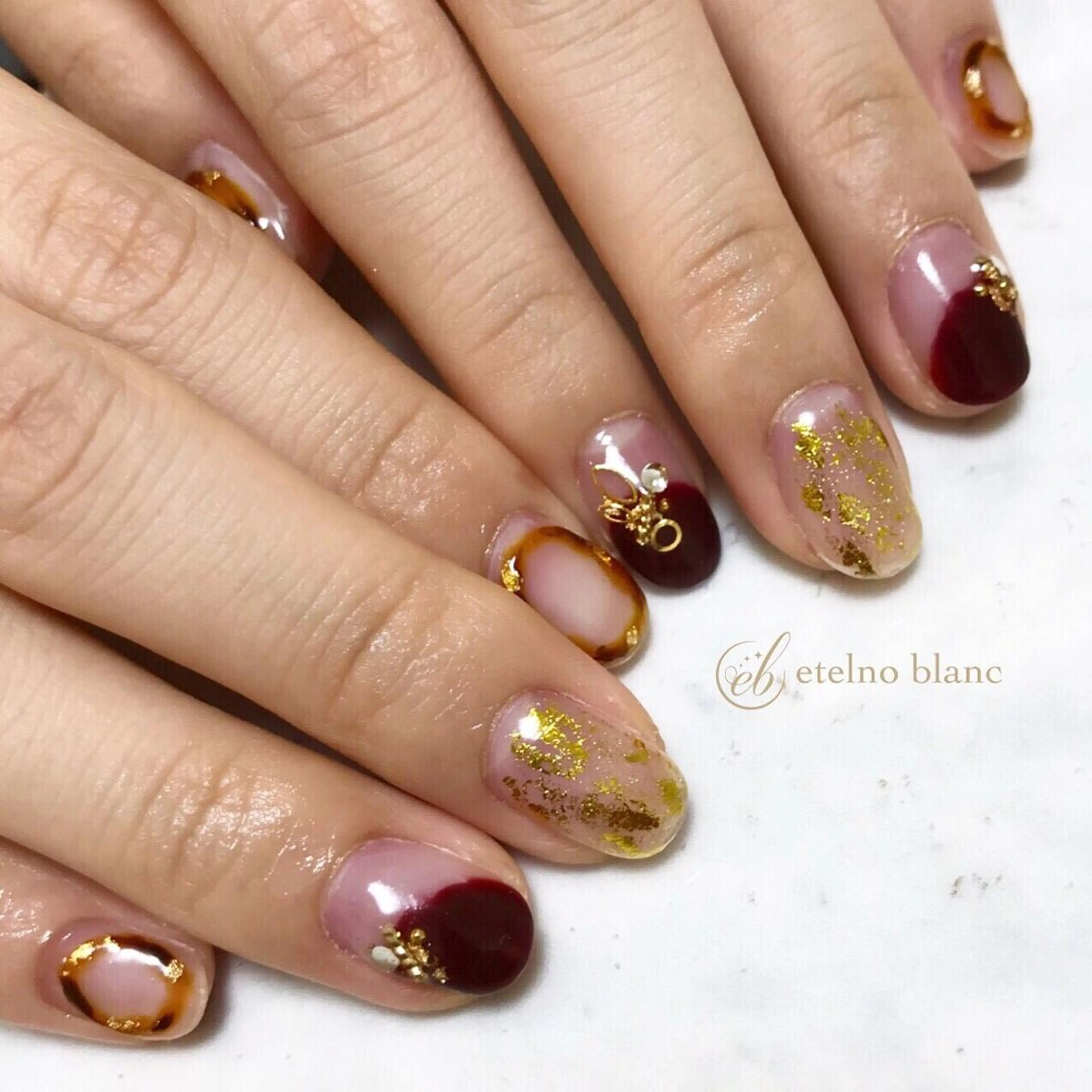 ネイル etelno blanc中目黒のネイルデザイン