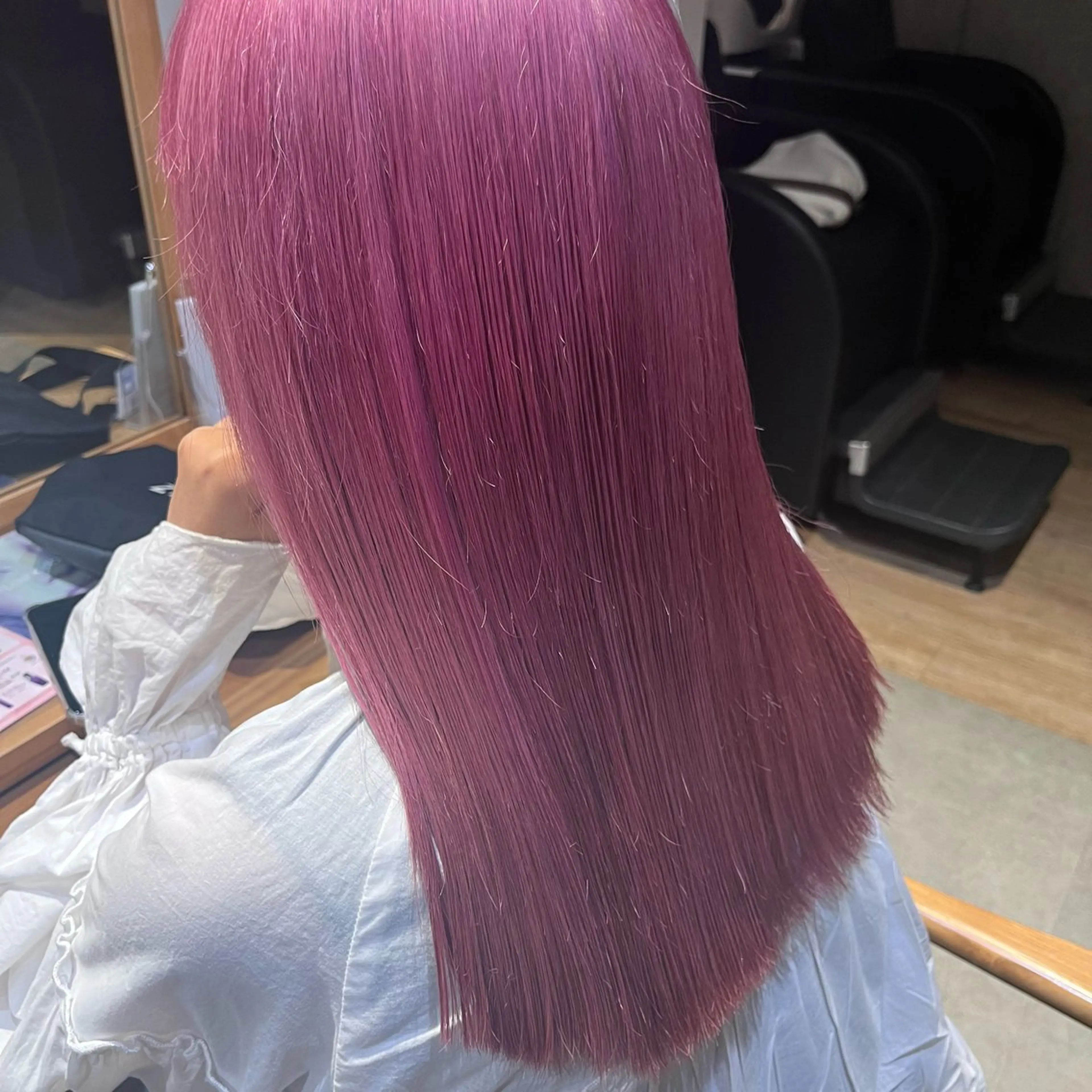 カラー ブリーチ ケアブリーチ ピンクカラー 髪質改善 ヘアカラー 𝐚𝐨𝐢🩰/ 酸性ストレートのヘアスタイル