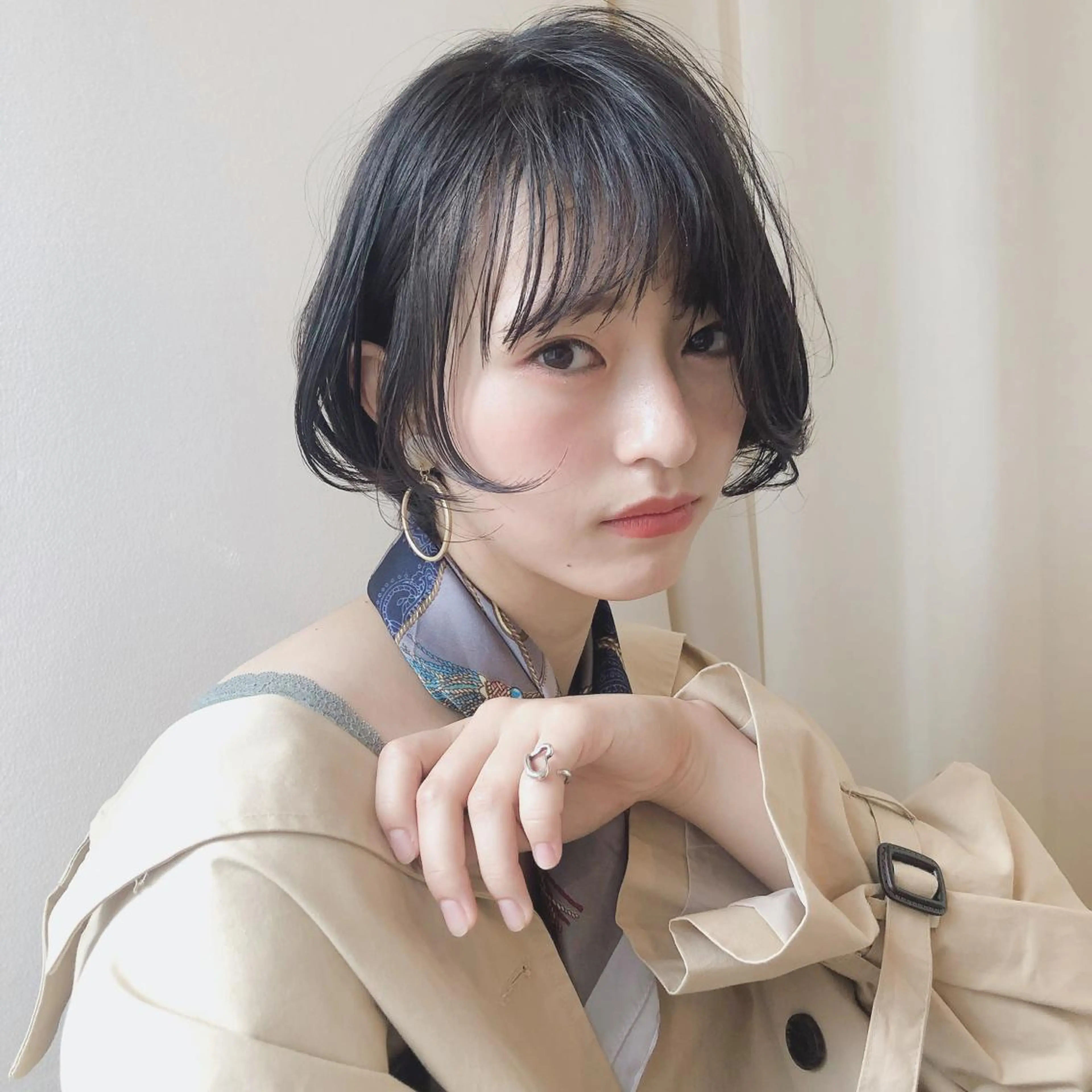 ショート カラー ヘアアレンジ マツエク・マツパ ショートボブ ボブ ショートヘア Noah's　Ark所属・透明感カラー🫧ヘア セット🫧松本菜月の眉毛・アイブロウイメージ