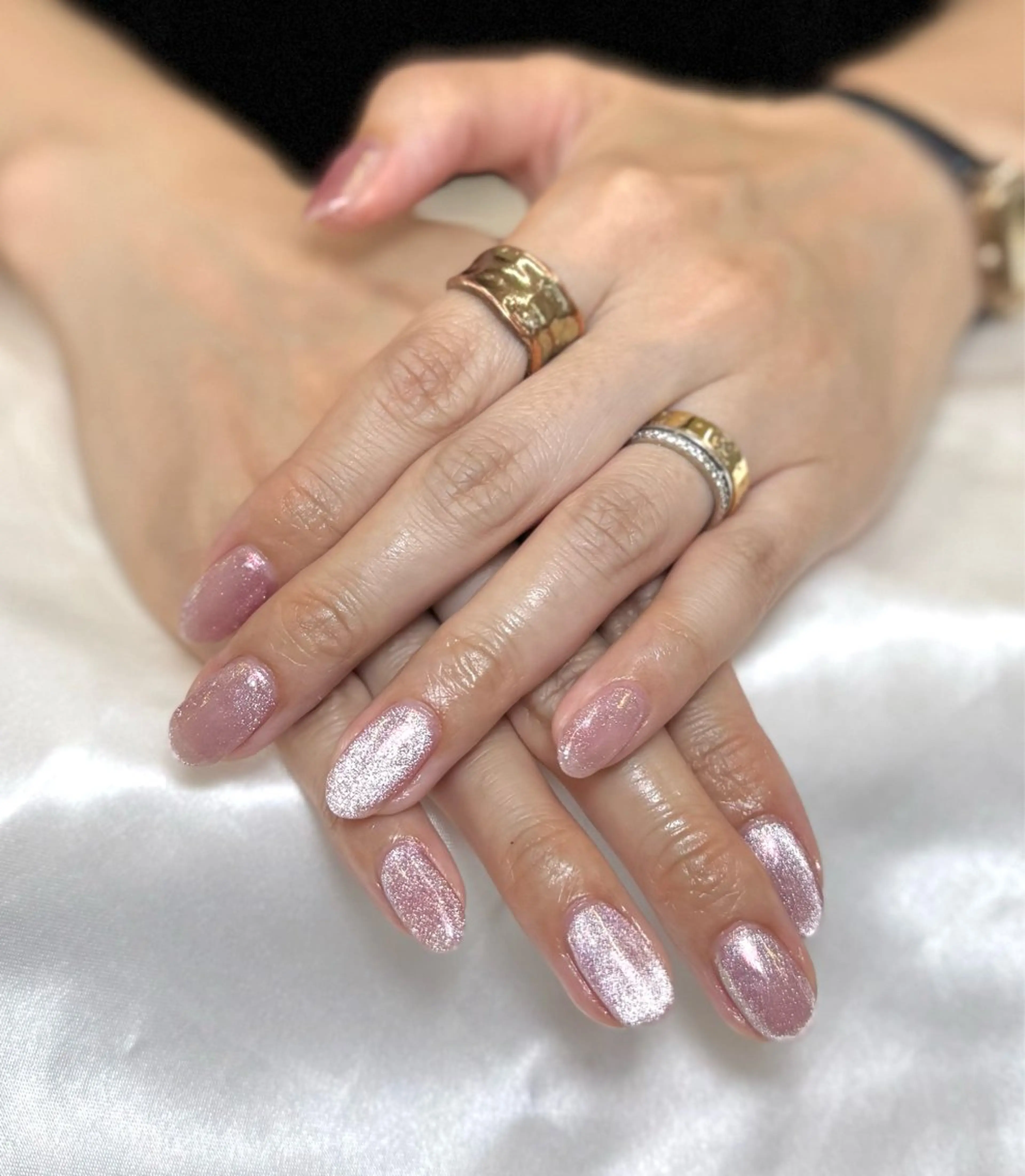 ネイル オーロラネイル マグネットネイル ハンドネイル NAIL atre AYAのネイルデザイン