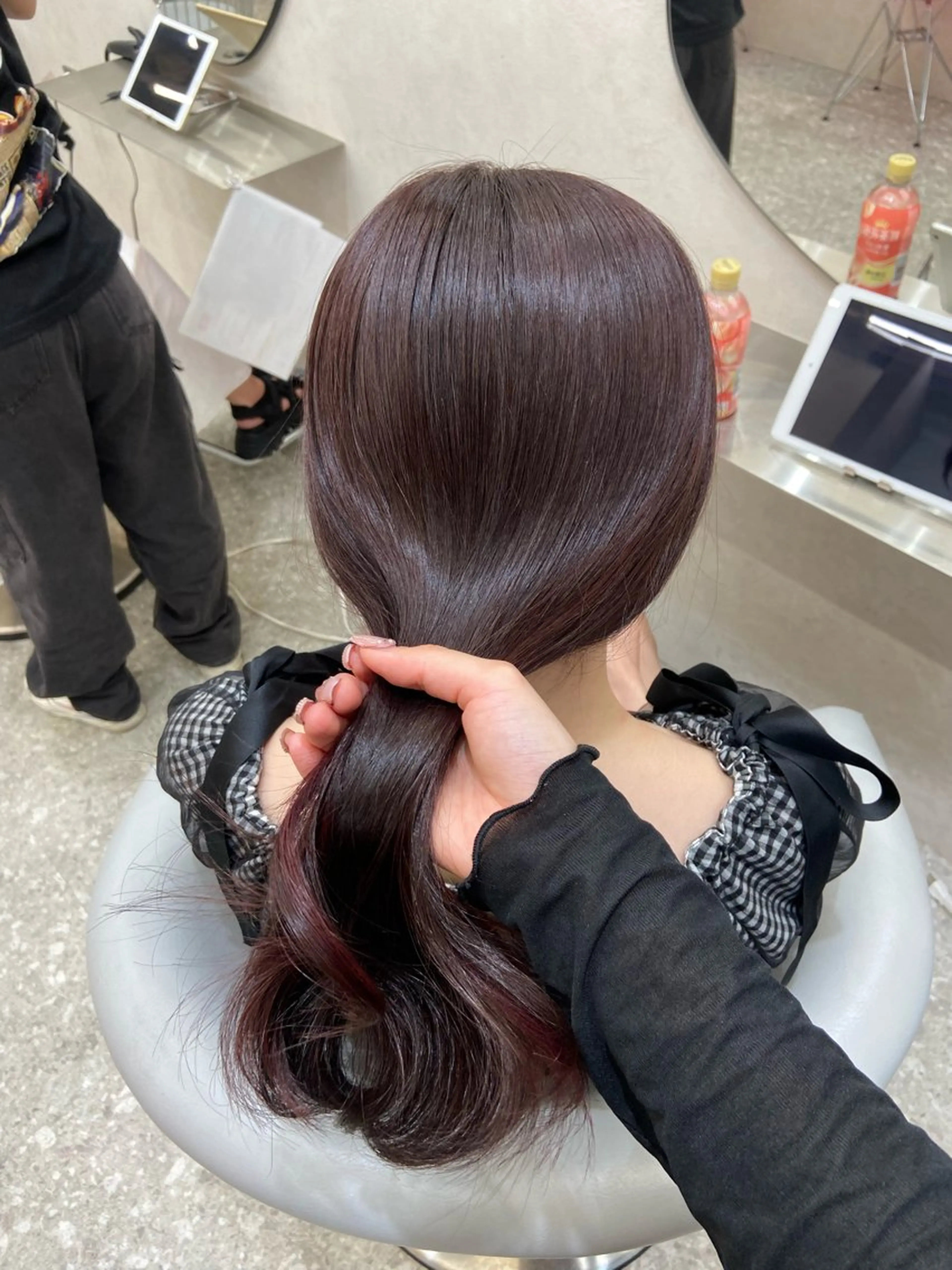 ロング カラー 新宿/韓国ヘア 中明度カラー/かやのヘアスタイル