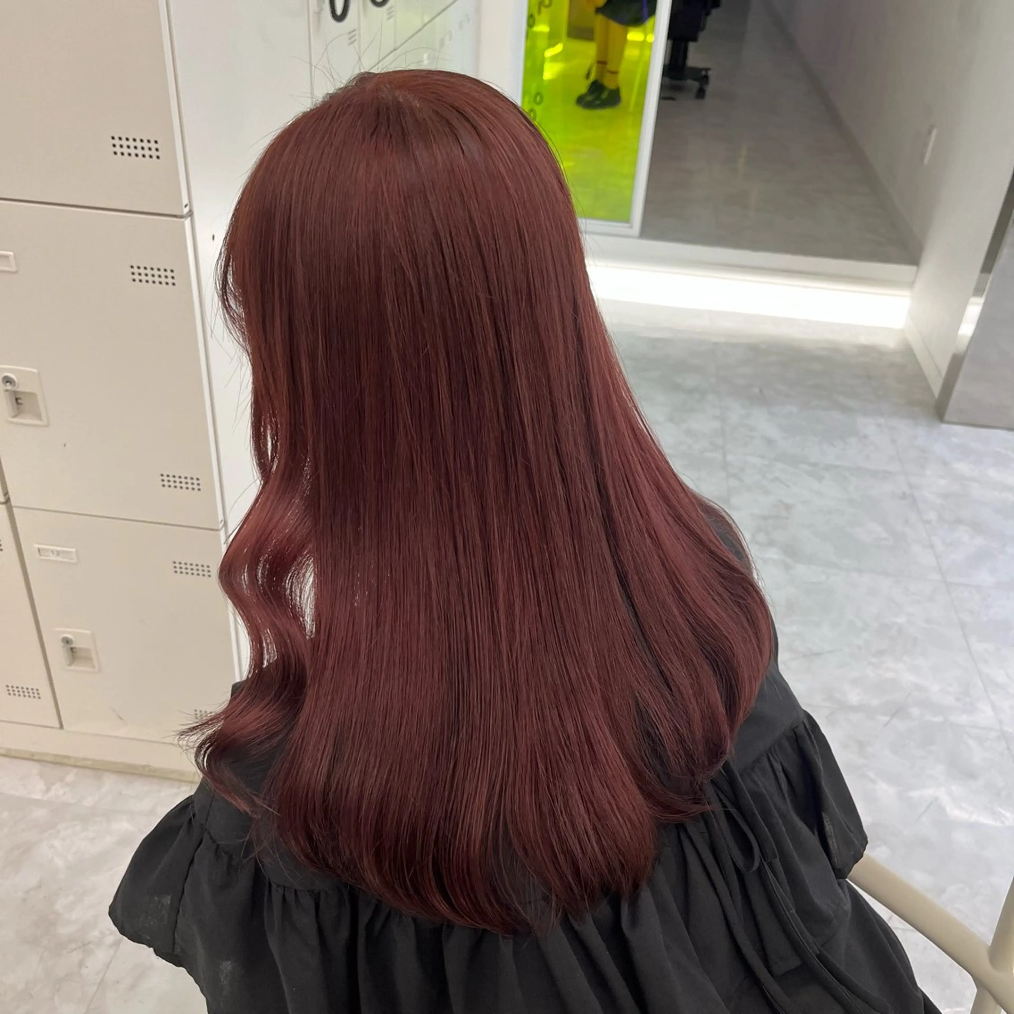 ロング カラー ヘアアレンジ ケアカラー ロング ヘアカラー 中韓🇰🇷暖色🖤 レイヤー🌙らいるのヘアスタイル
