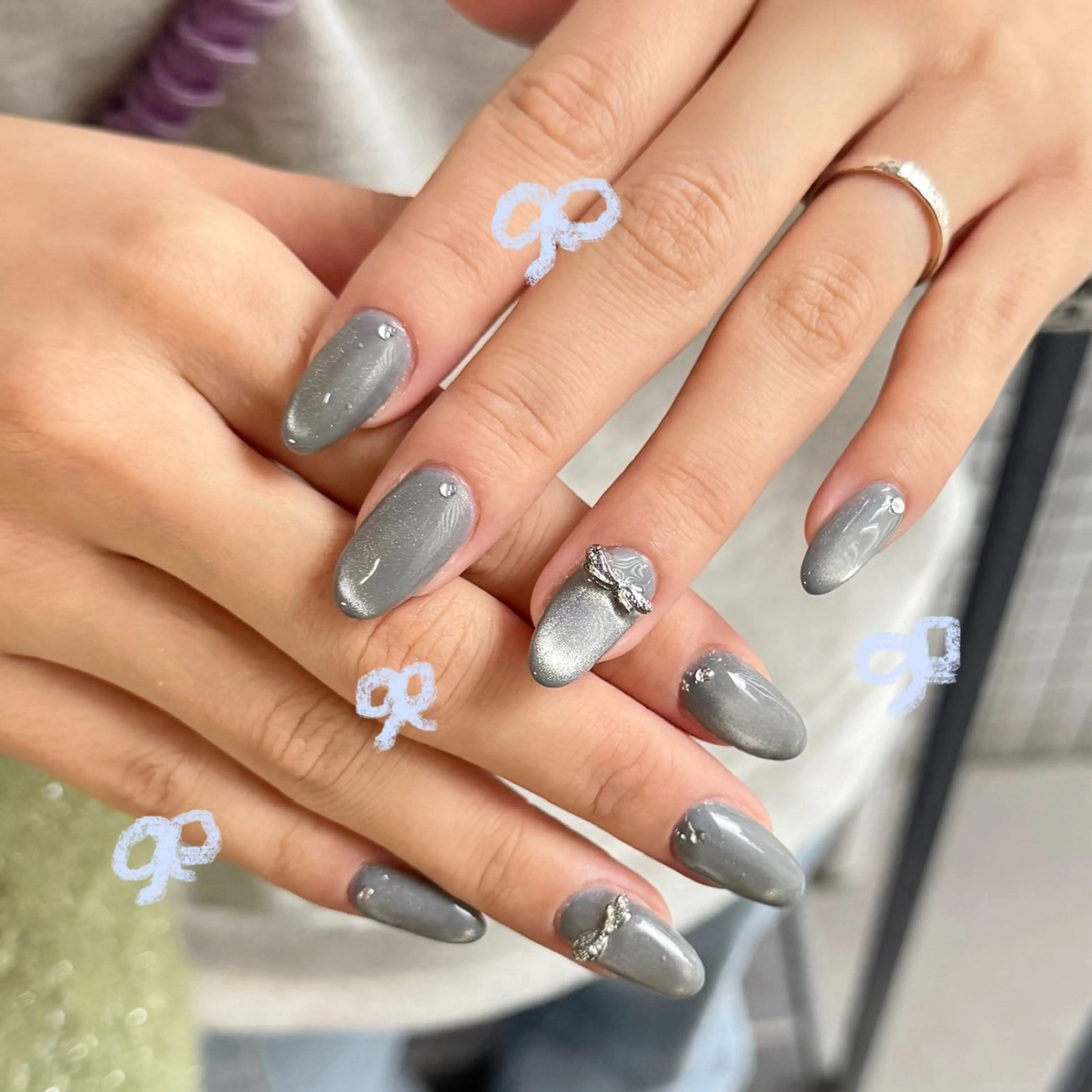 ミディアム 小川 柚香のネイルデザイン