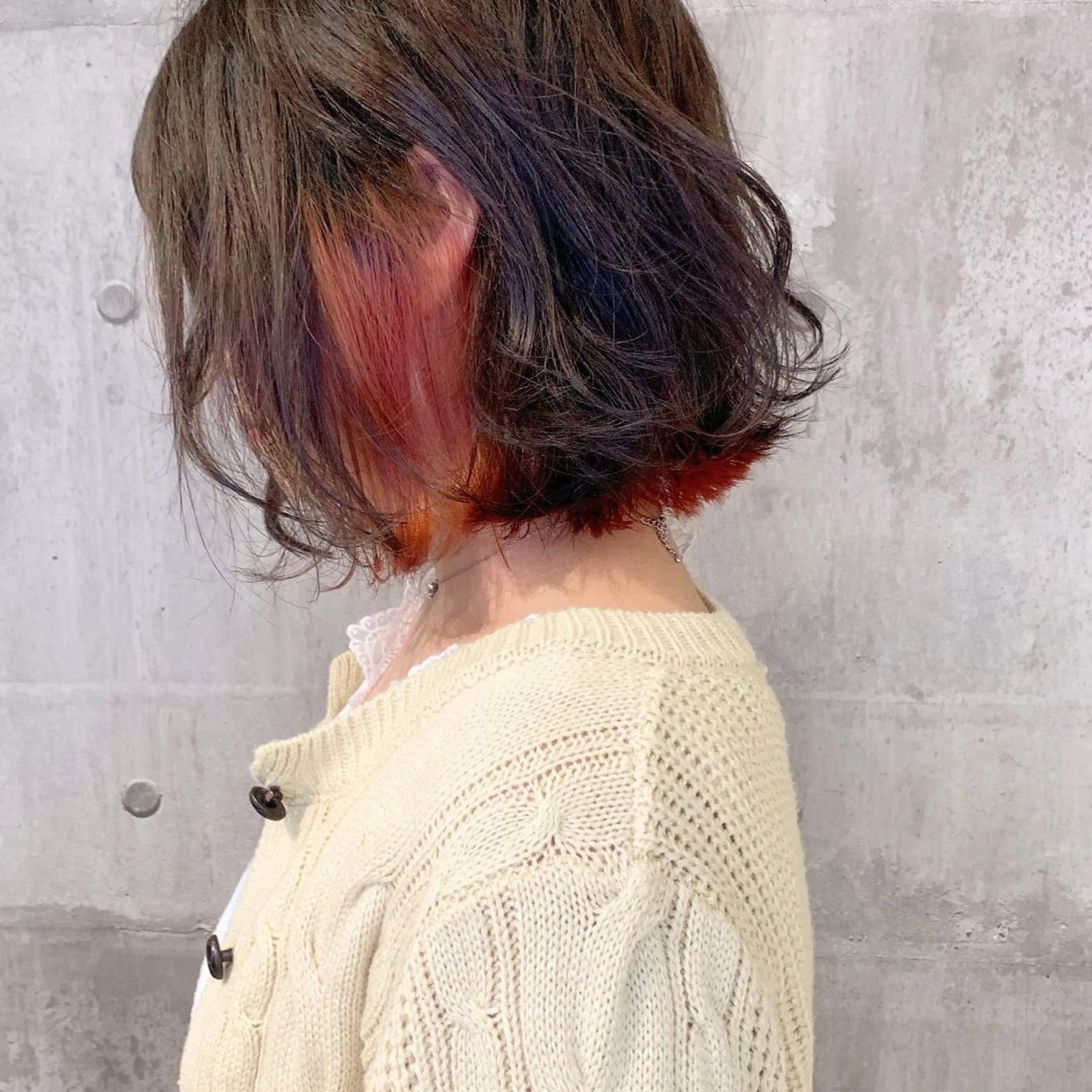 ショート カラー テラコッタ ﾊｲﾄｰﾝ/ｼｮｰﾄ 村上淳乃🐥のヘアスタイル