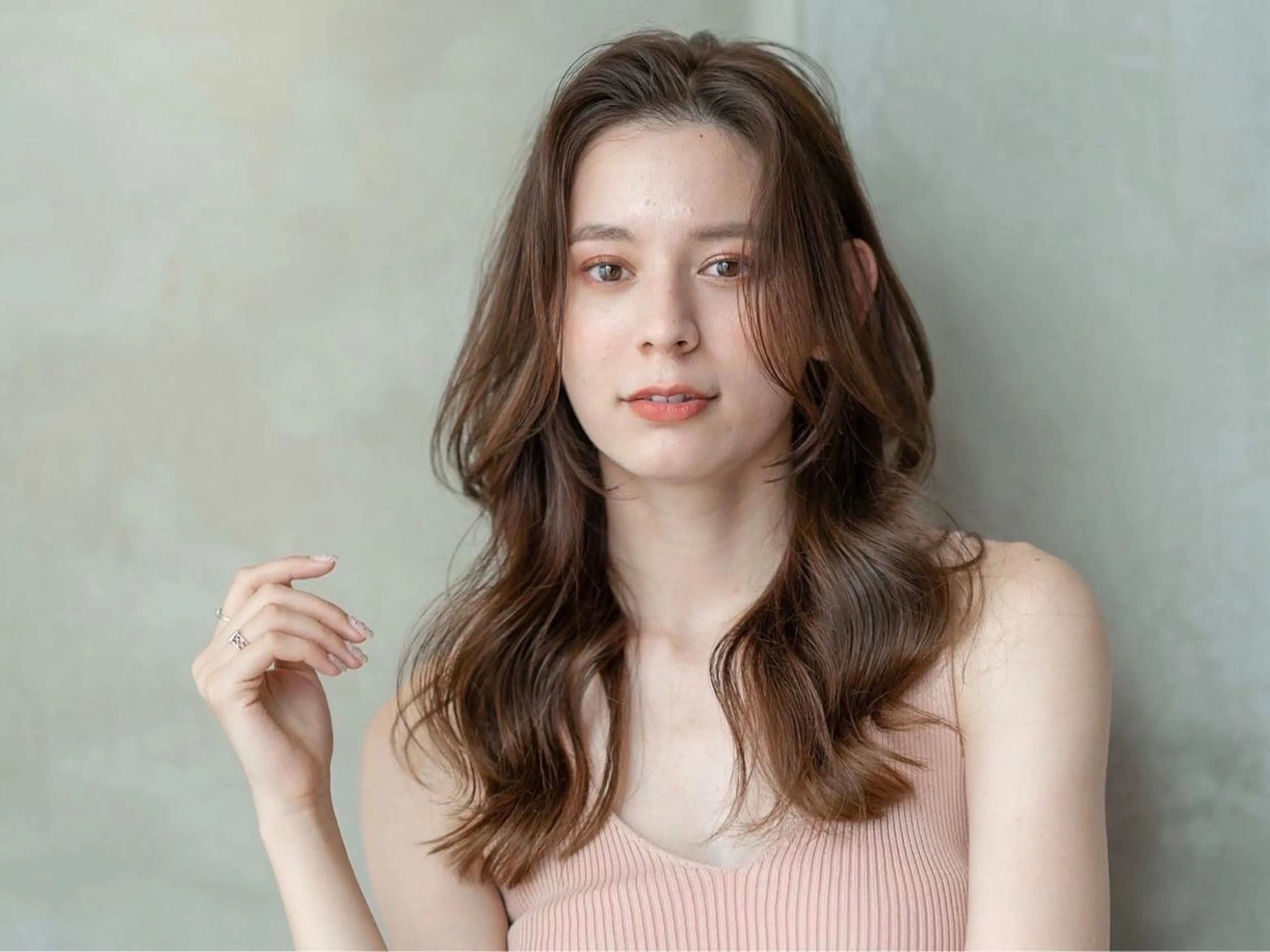 セミロング パーマ 大泉学園 CHISATO🐥のヘアスタイル