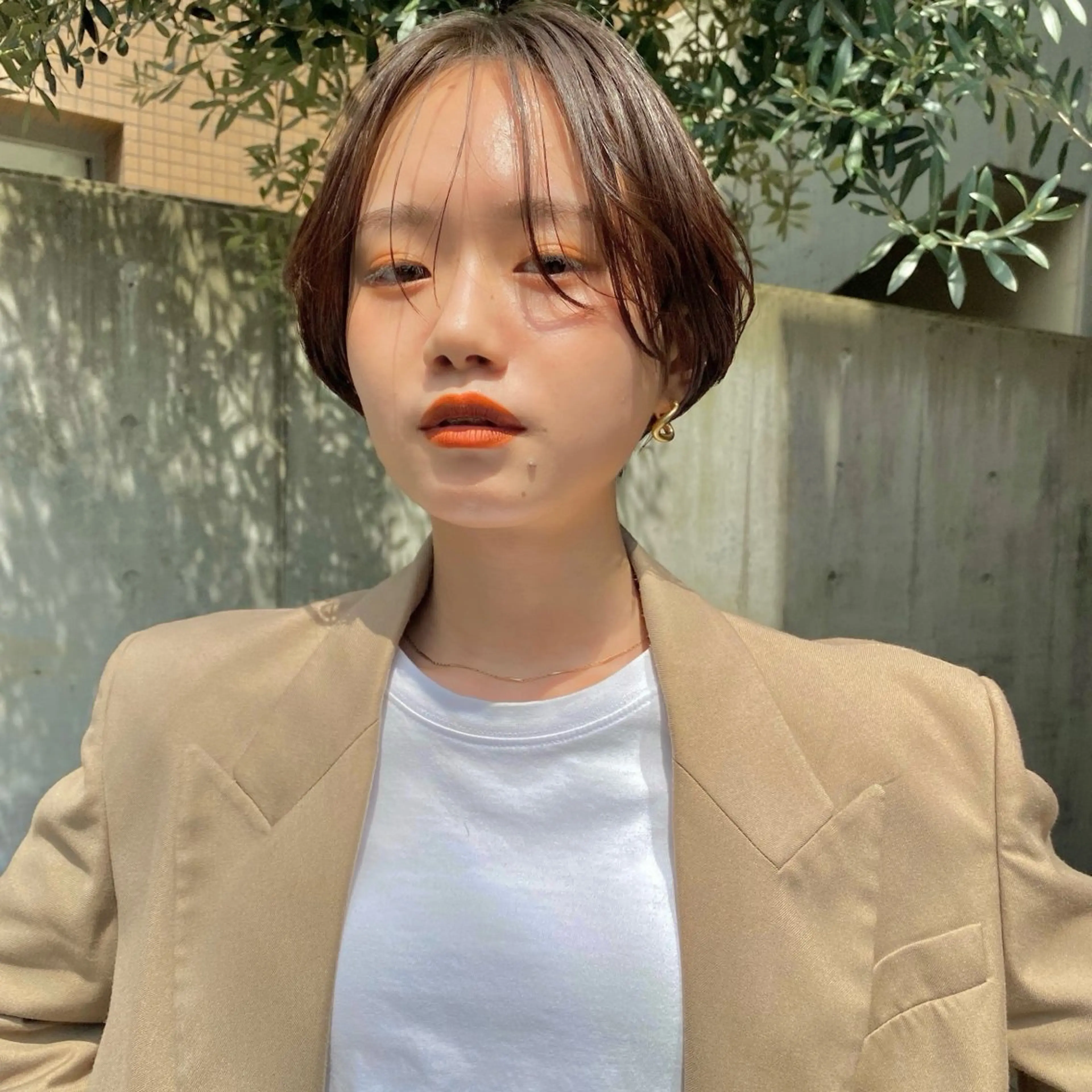 ショート パーマ ハンサムショート ショートヘア カット ヘアカラー トリートメント ボブ/縮毛矯正/ レイヤー/塚田のヘアスタイル