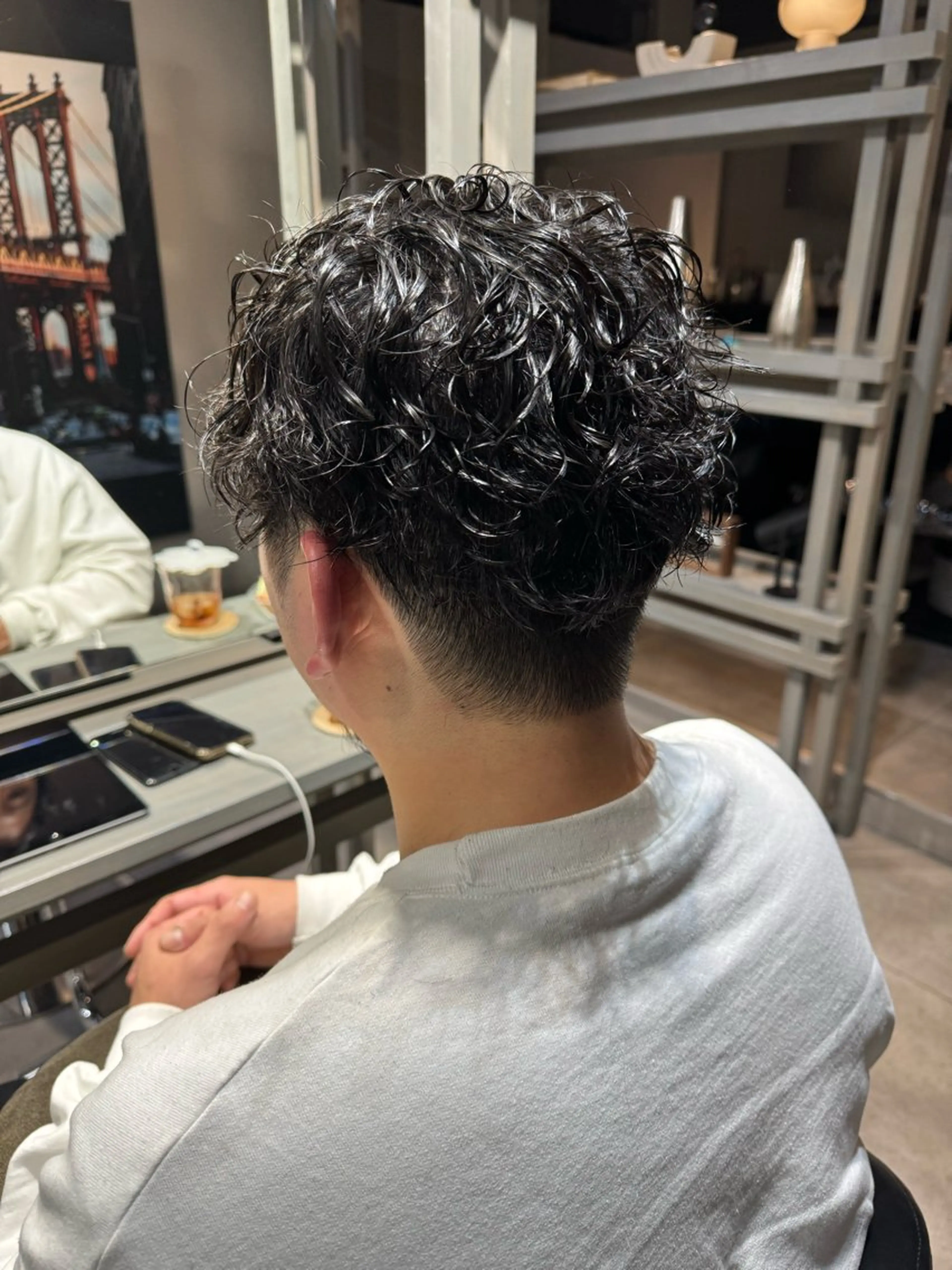 ミディアム パーマ メンズ ミディアムパーマ メンズパーマ スパイラルパーマ カット パーマ トリートメント Dxxxx III所属・オシャレ女性目線の 大人メンズ❁⃘*.ﾟのヘアスタイル