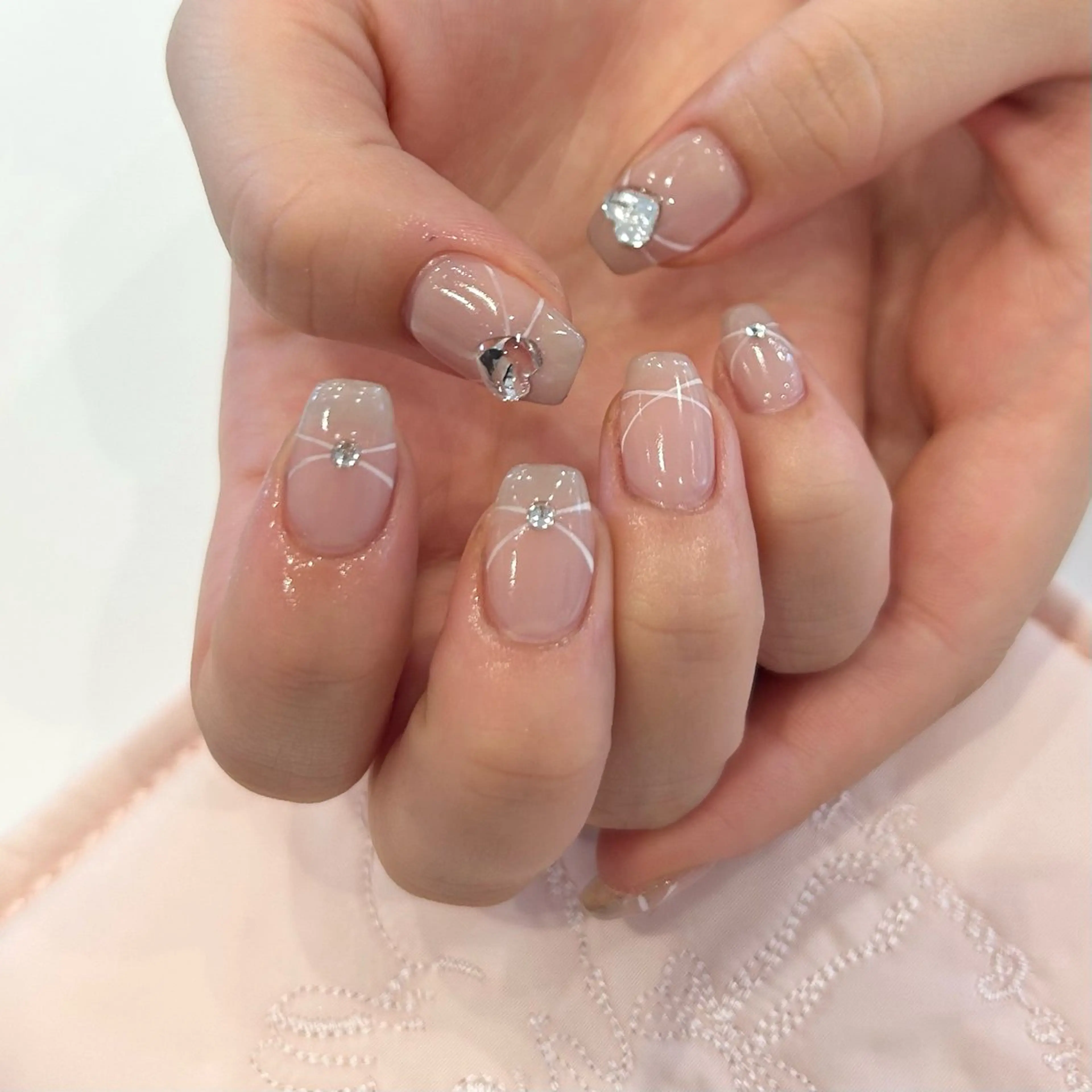 ネイル ハンドネイル nail ♡" Riri韓国ガーリーのネイルデザイン