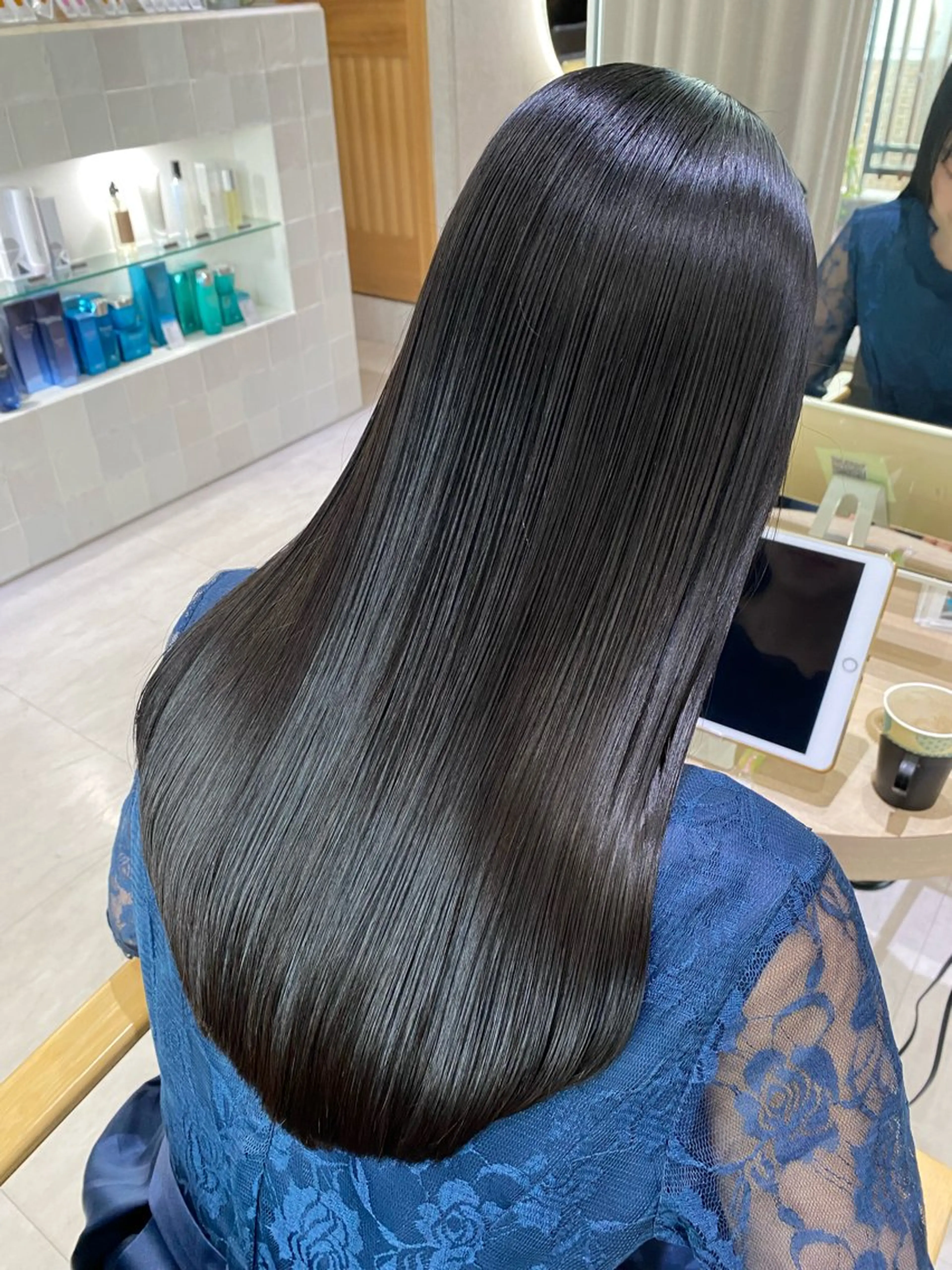 セミロング カット ヘアカラー トリートメント 中村一樹/髪質改善 艶髪/艶カラー/美髪のヘアスタイル