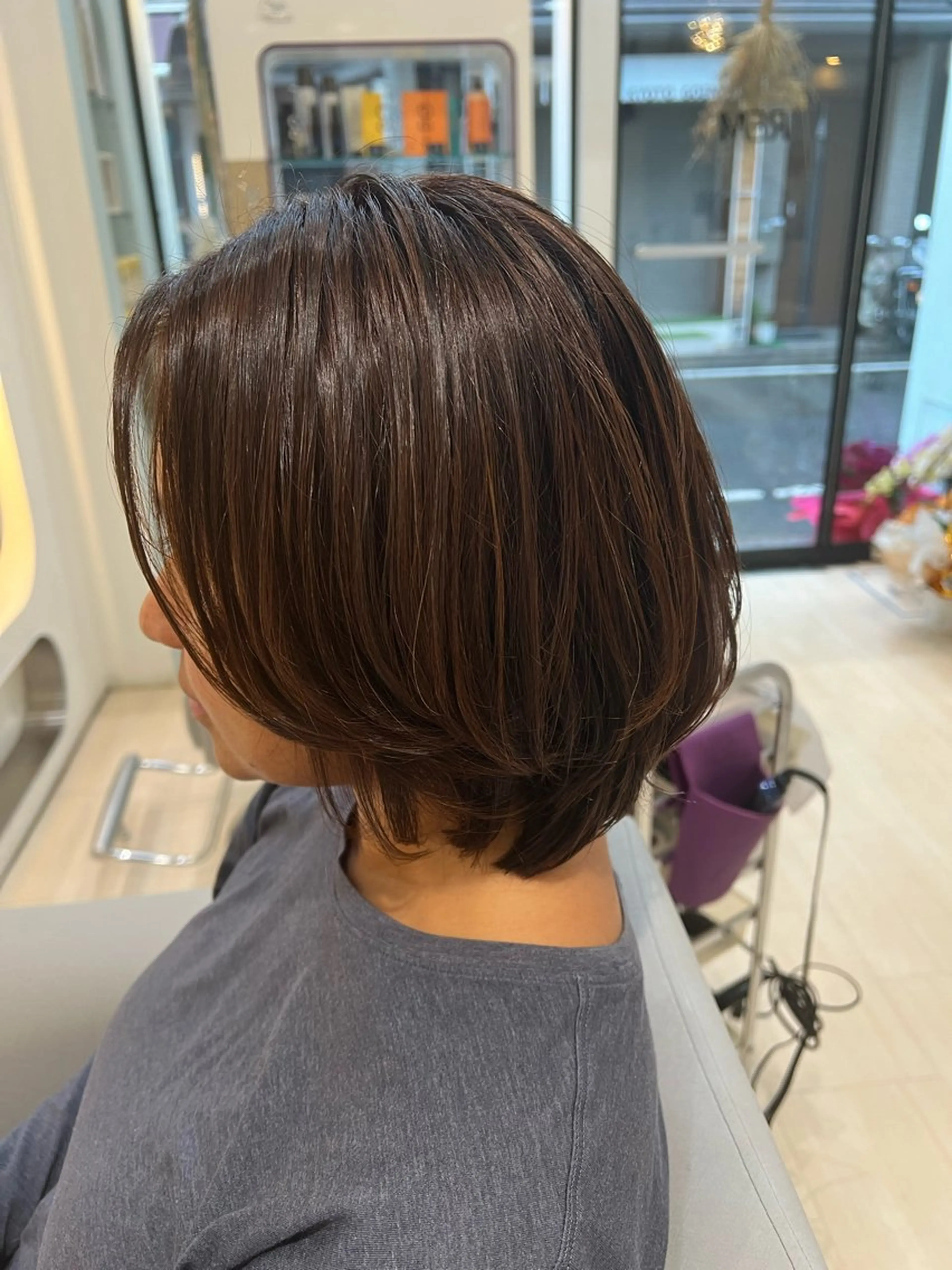 ミディアム カラー パーマ ヘアアレンジ メンズ カット 堀井 凌平のヘアスタイル