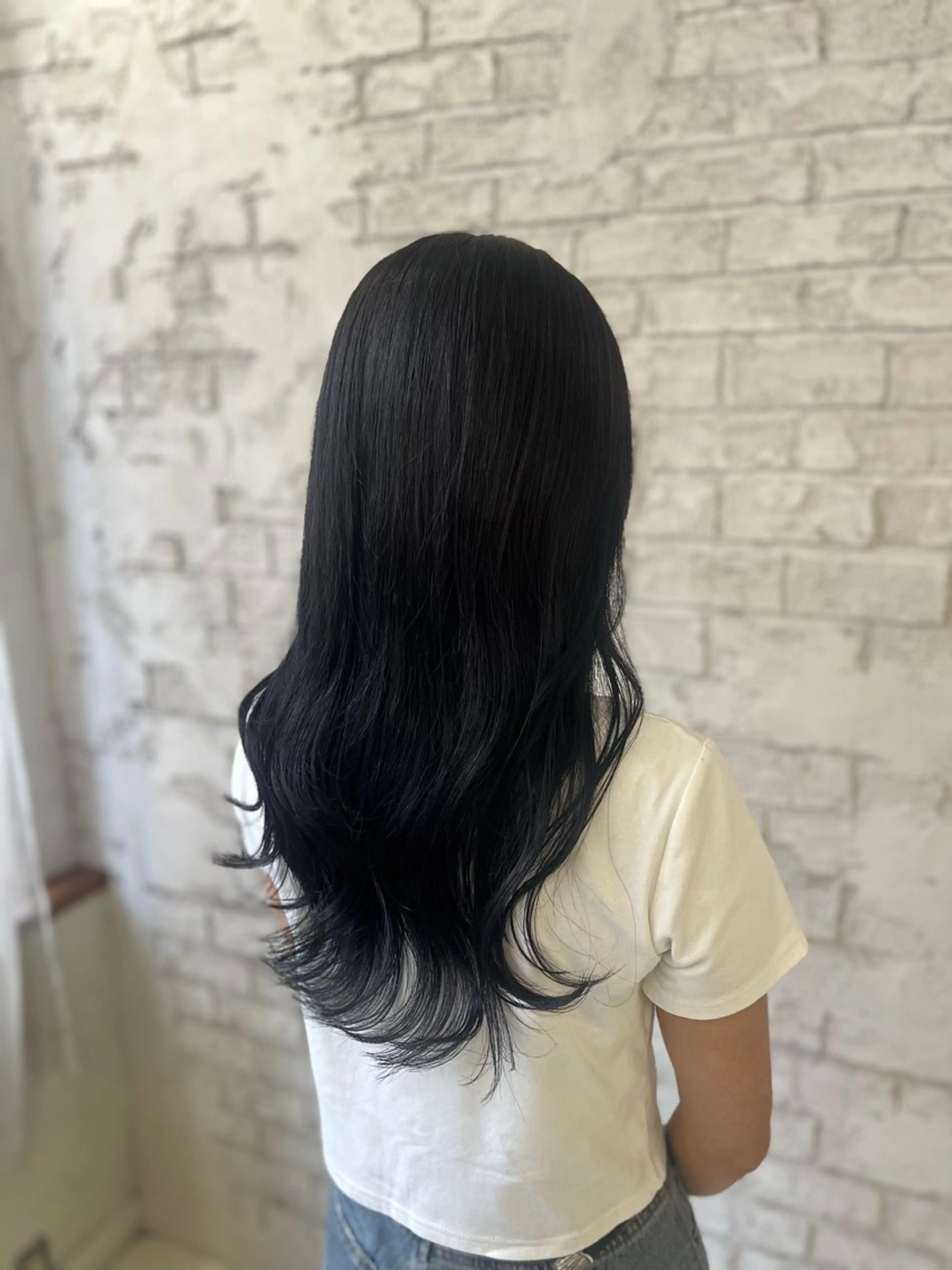 ロング カット ヘアカラー 艶々ダブルカラー 💚Rina💚🍨のヘアスタイル