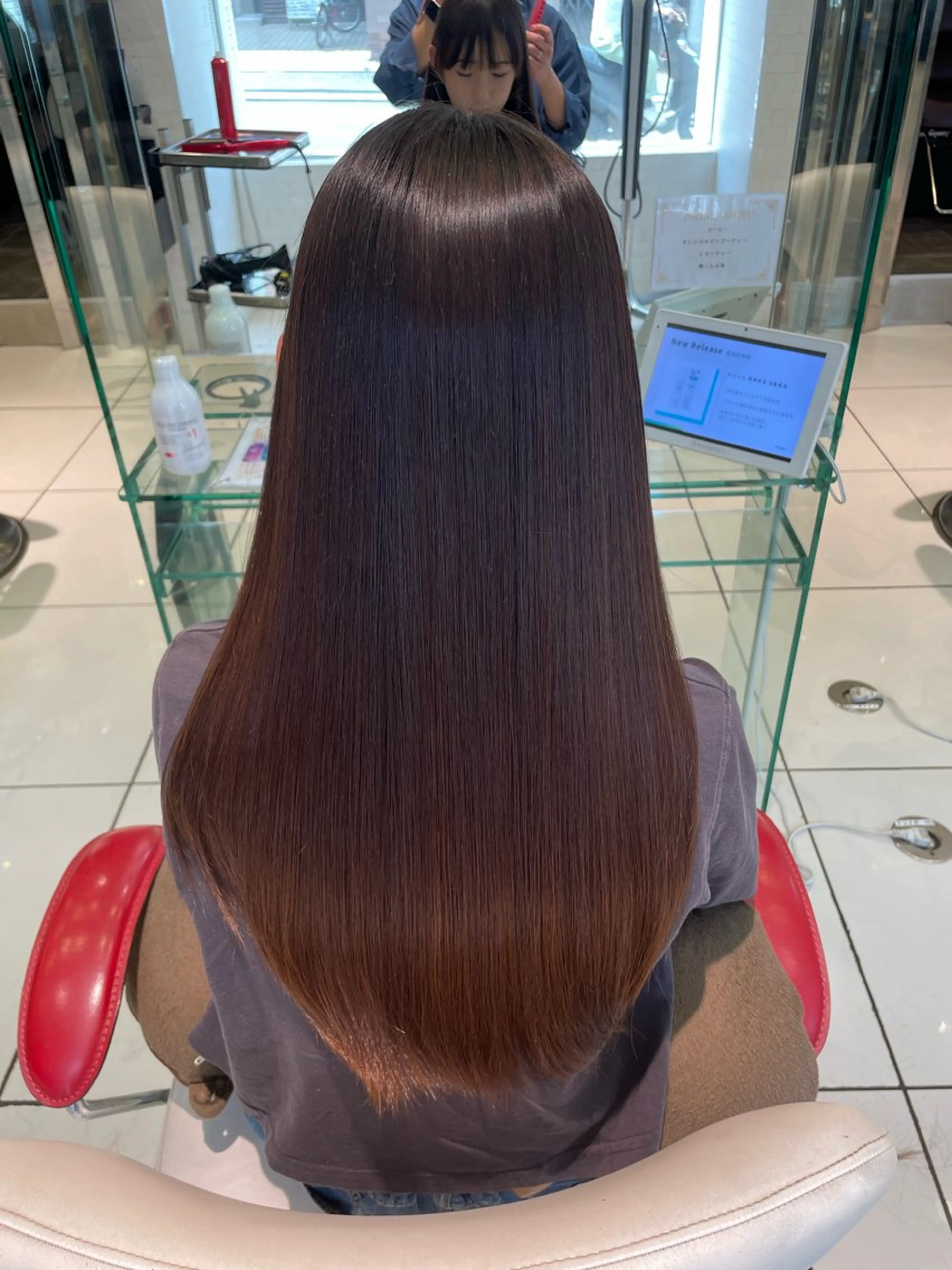 ロング 髪質改善 レイヤーカット ワンホンレイヤー 💈髪質改善特化💈 岡田 侑輝のヘアスタイル