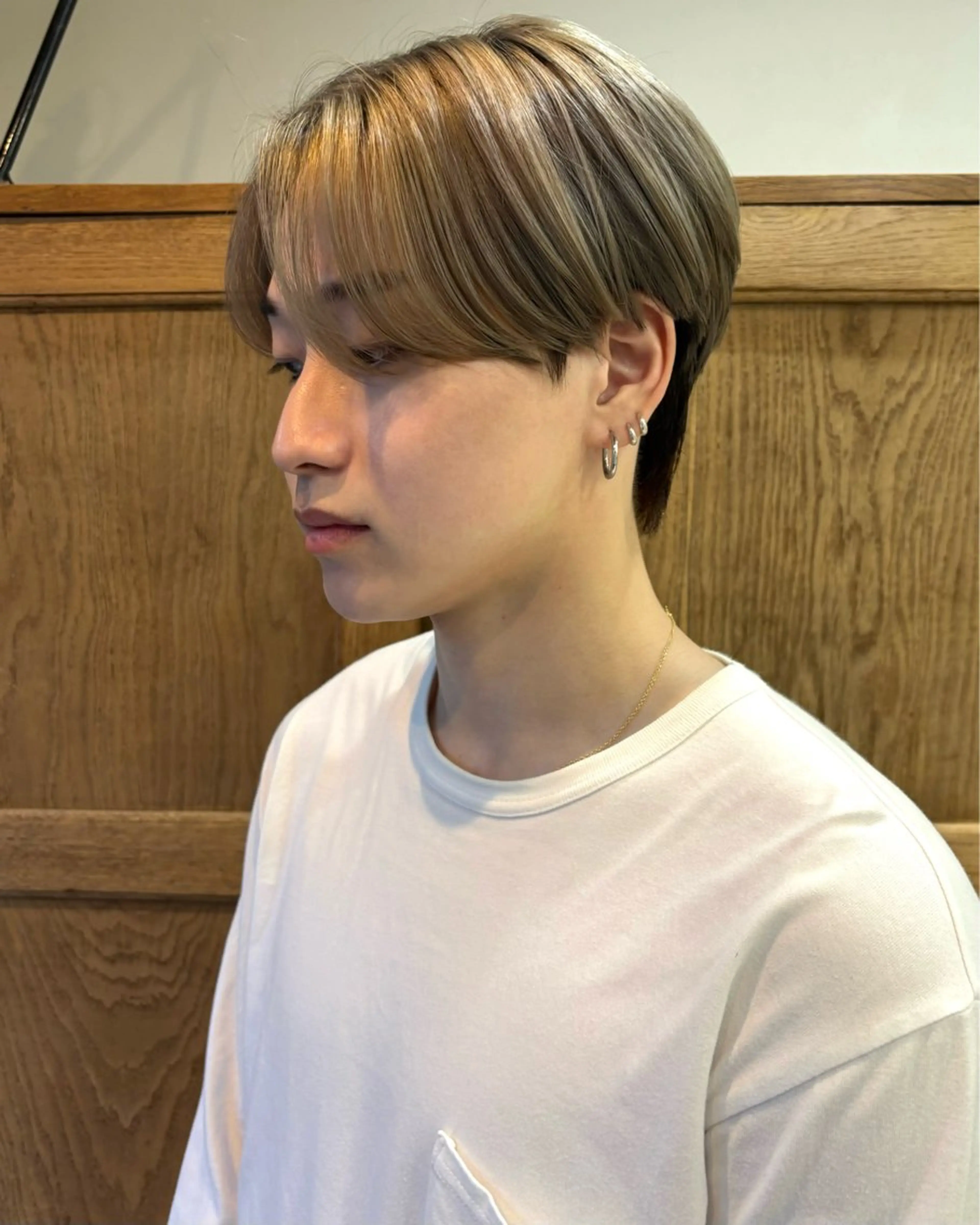 ショート カラー メンズ seek所属・hiyori/ レイヤーカット/ボブのヘアスタイル