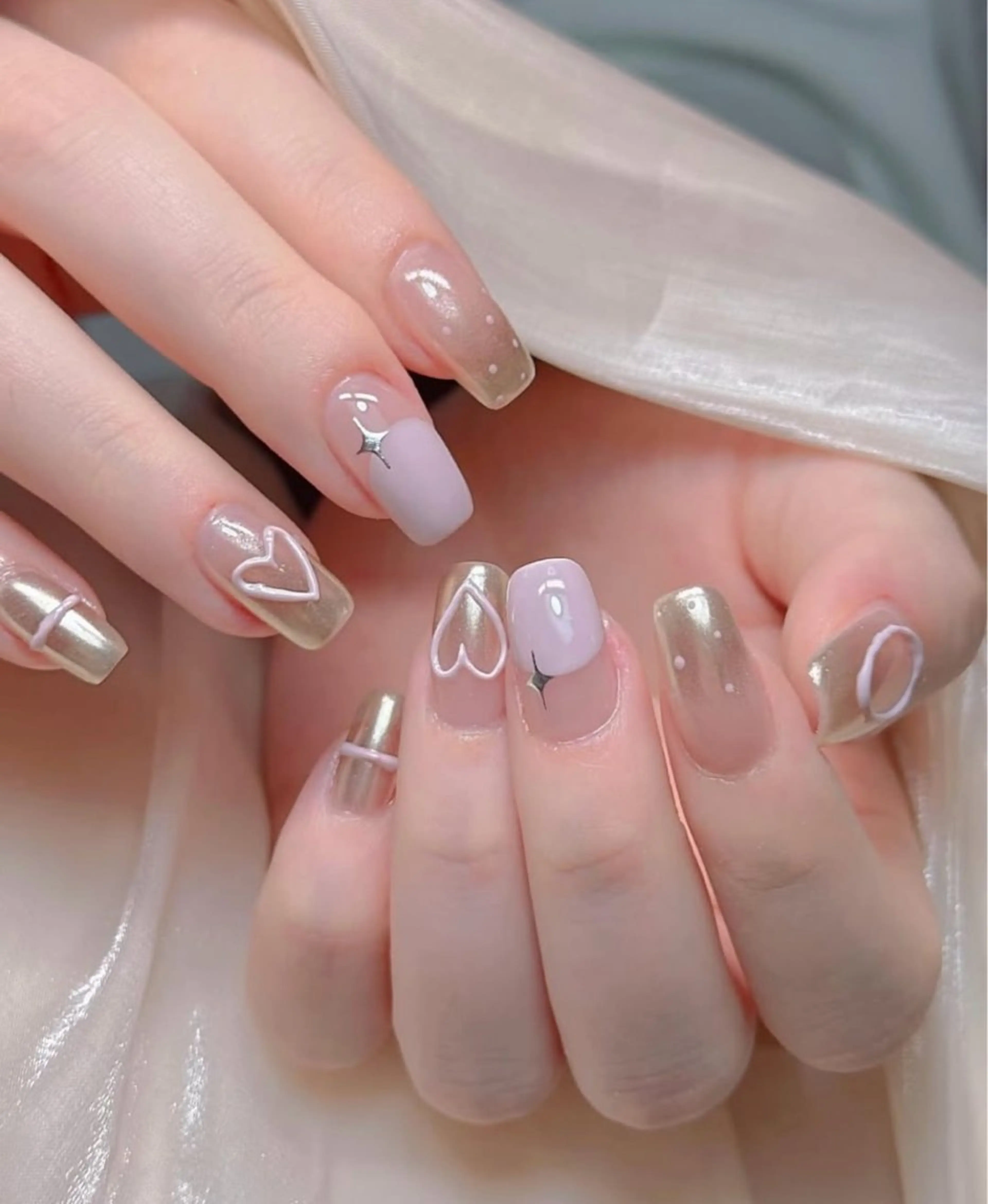 ネイル 持ち込み ハンドネイル JISOO ANA.CHUOのネイルデザイン