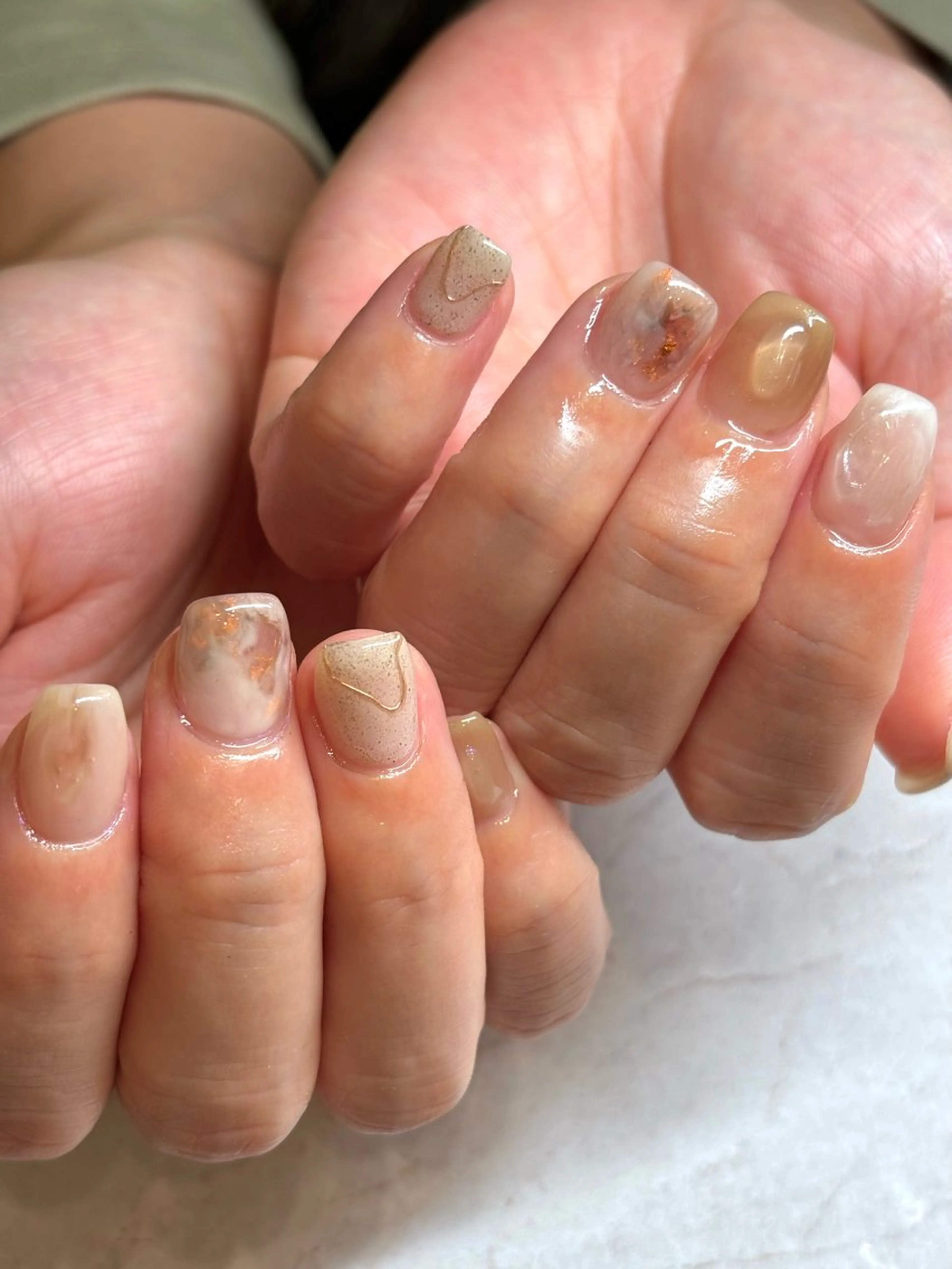 キッズ ネイル ジェルネイル マグネットネイル ミラーネイル ニュアンスネイル オフィスネイル ハンドネイル illum hicariのネイルデザイン