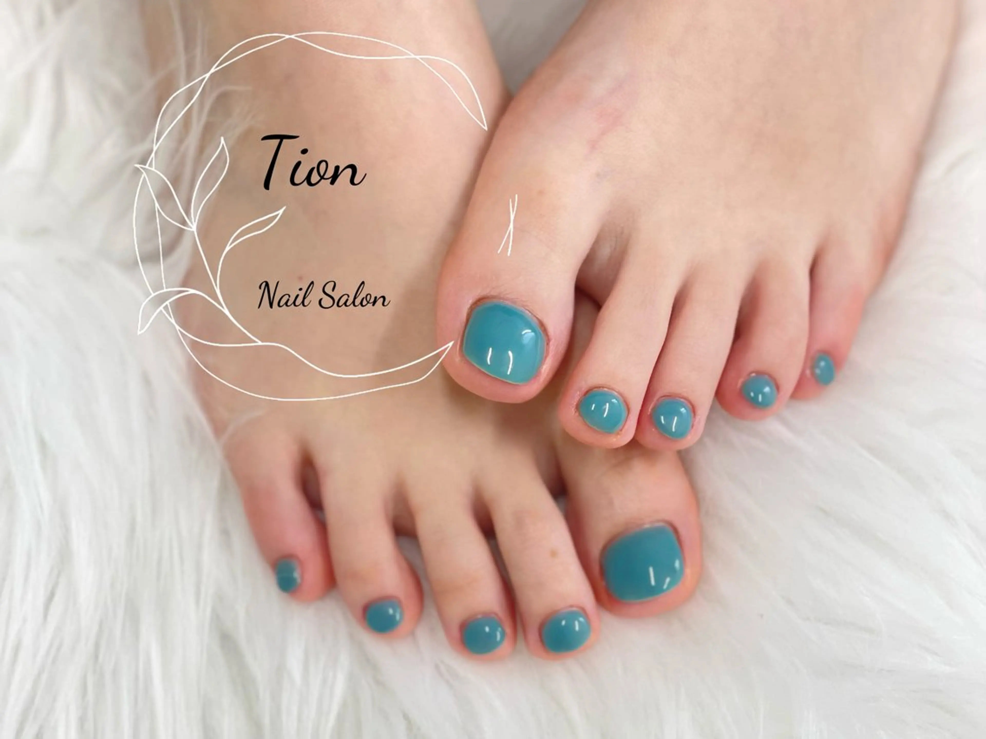 ネイル 長さ出し フットネイル ジェルネイル 韓国ネイル マグネットネイル フットネイル Nailsalon Tion 二子玉川店所属・Nailsalon Tion二子玉川店のネイルデザイン