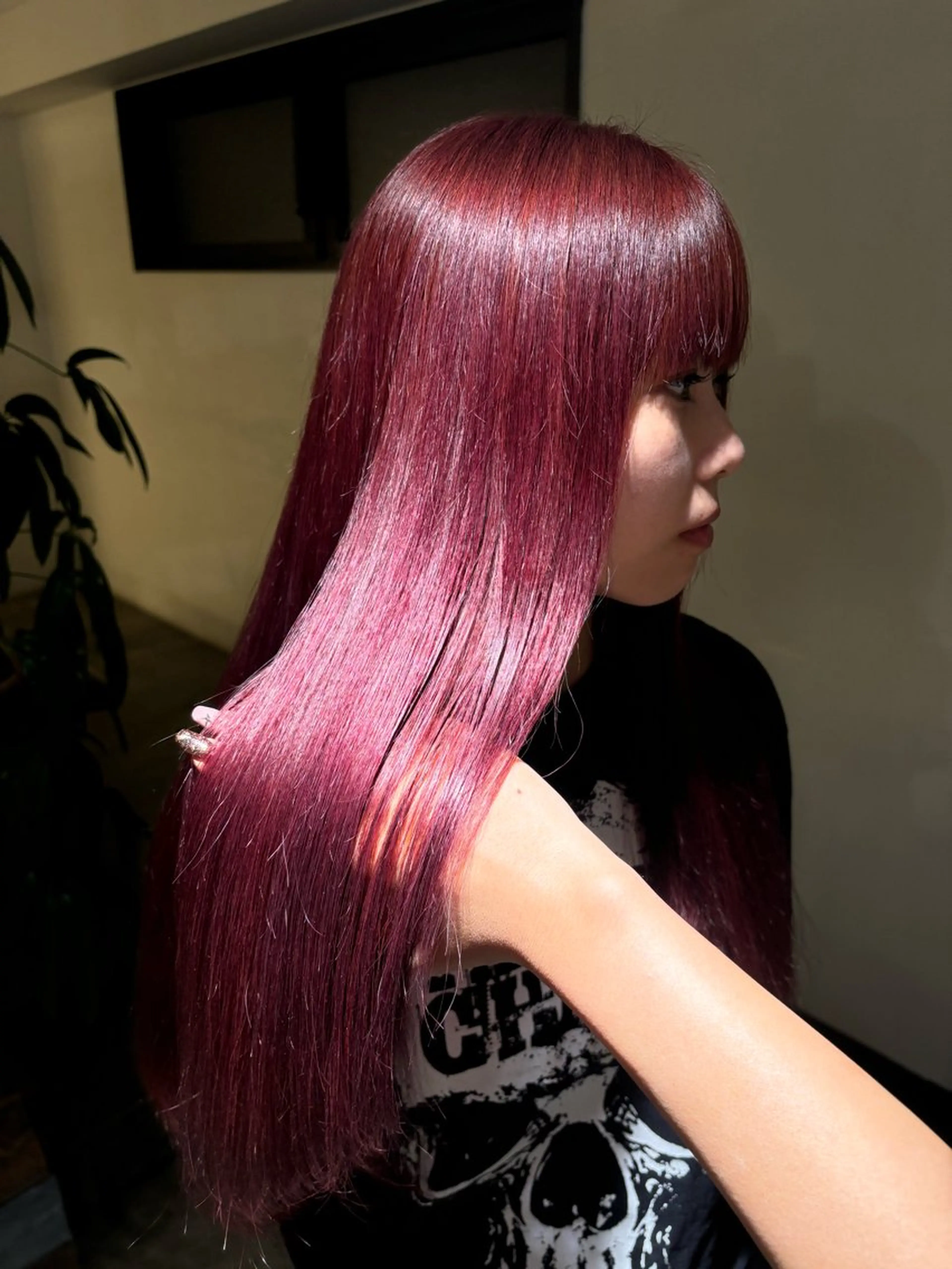 ミディアム カラー ヘアカラー トリートメント 💫miyu💫デザ インカラー/アレンジのヘアスタイル