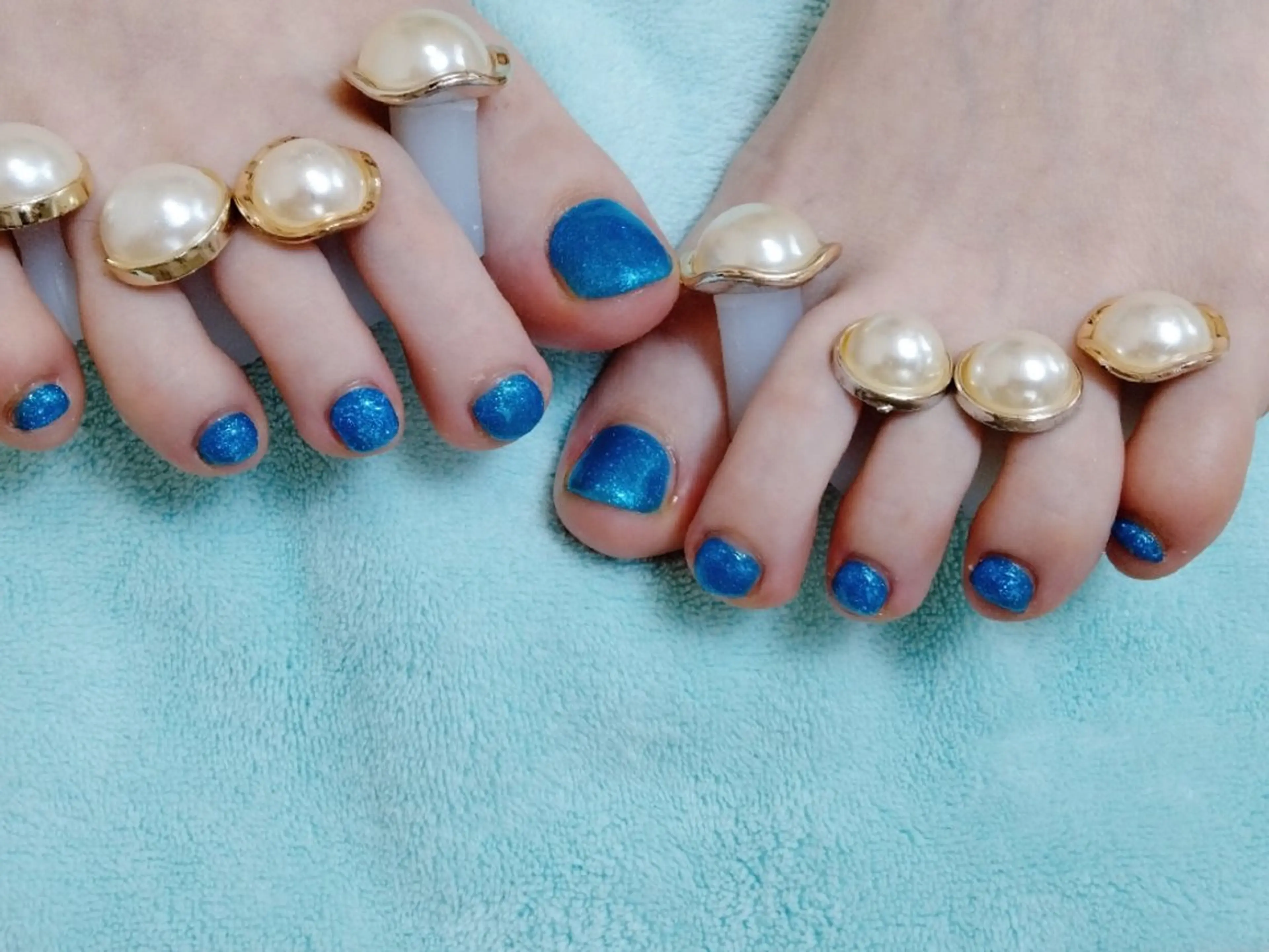 ネイル ブルー mi hoのネイルデザイン