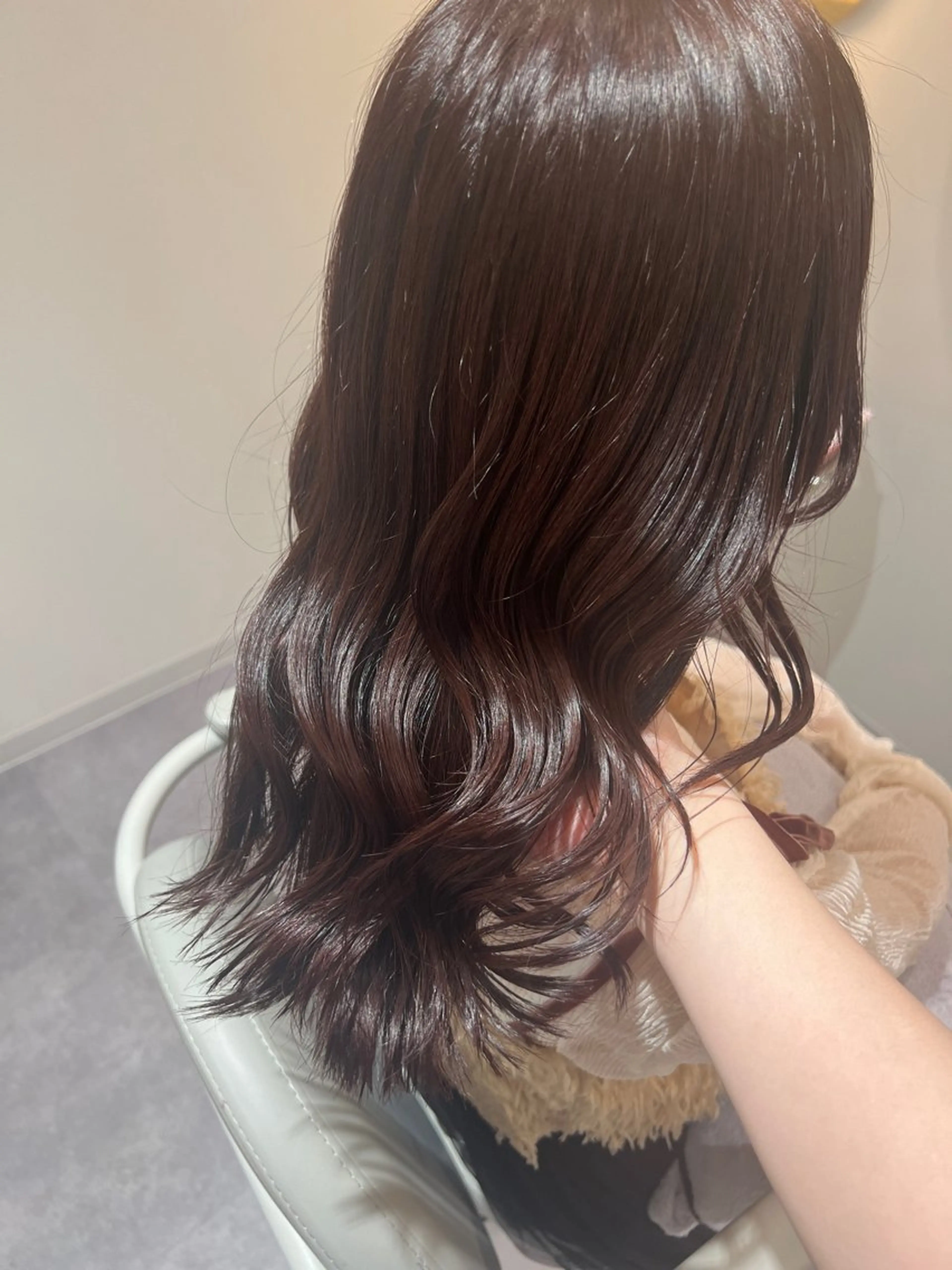セミロング ヘアカラー トリートメント 美髪✨艶髪✨髪質改善 カラー特化🌙鈴屋和のヘアスタイル