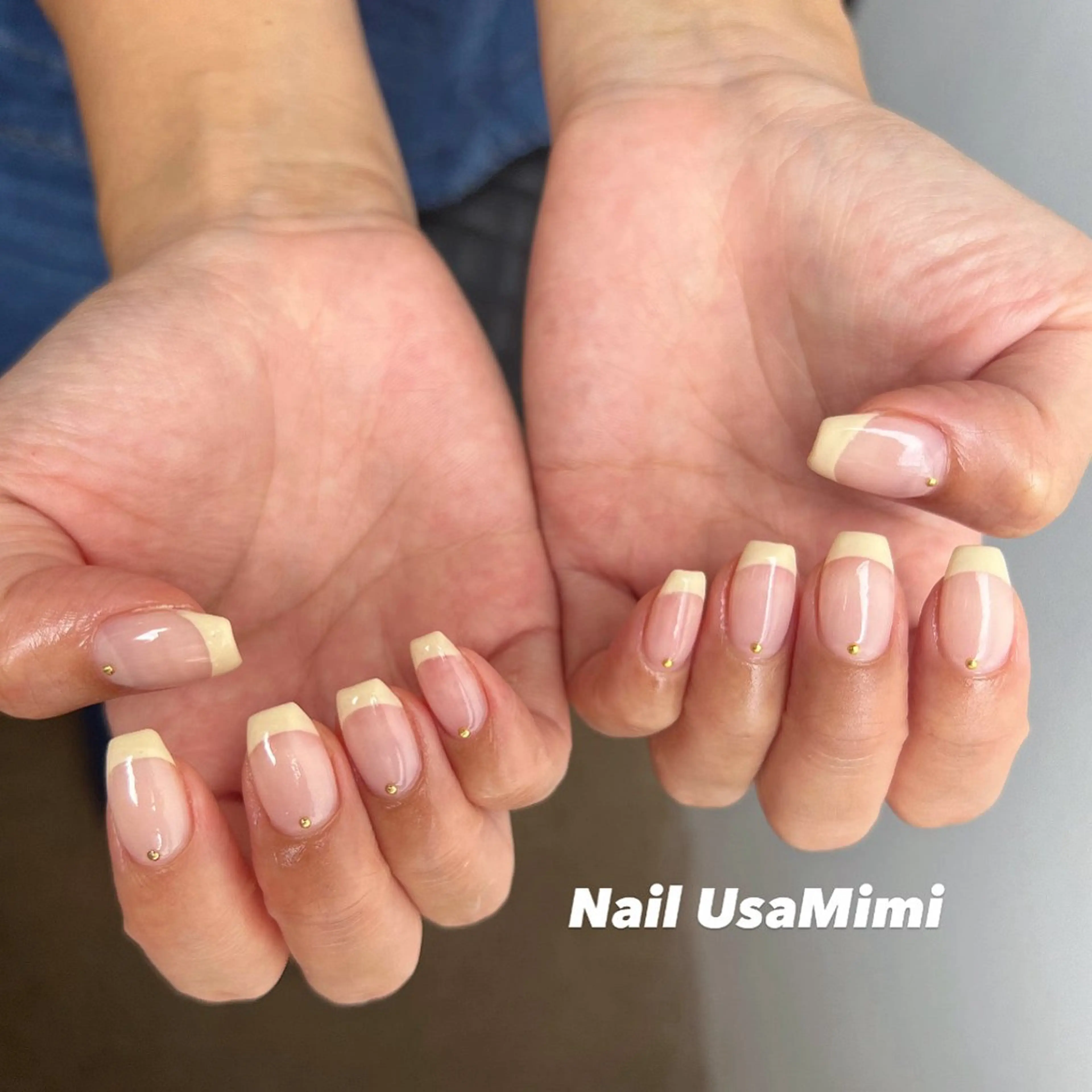 ネイル フレンチネイル ジェルネイル マグネットネイル 持ち込み ワンカラーネイル ハンドネイル 本町NailUsa Mimi RIKOのネイルデザイン