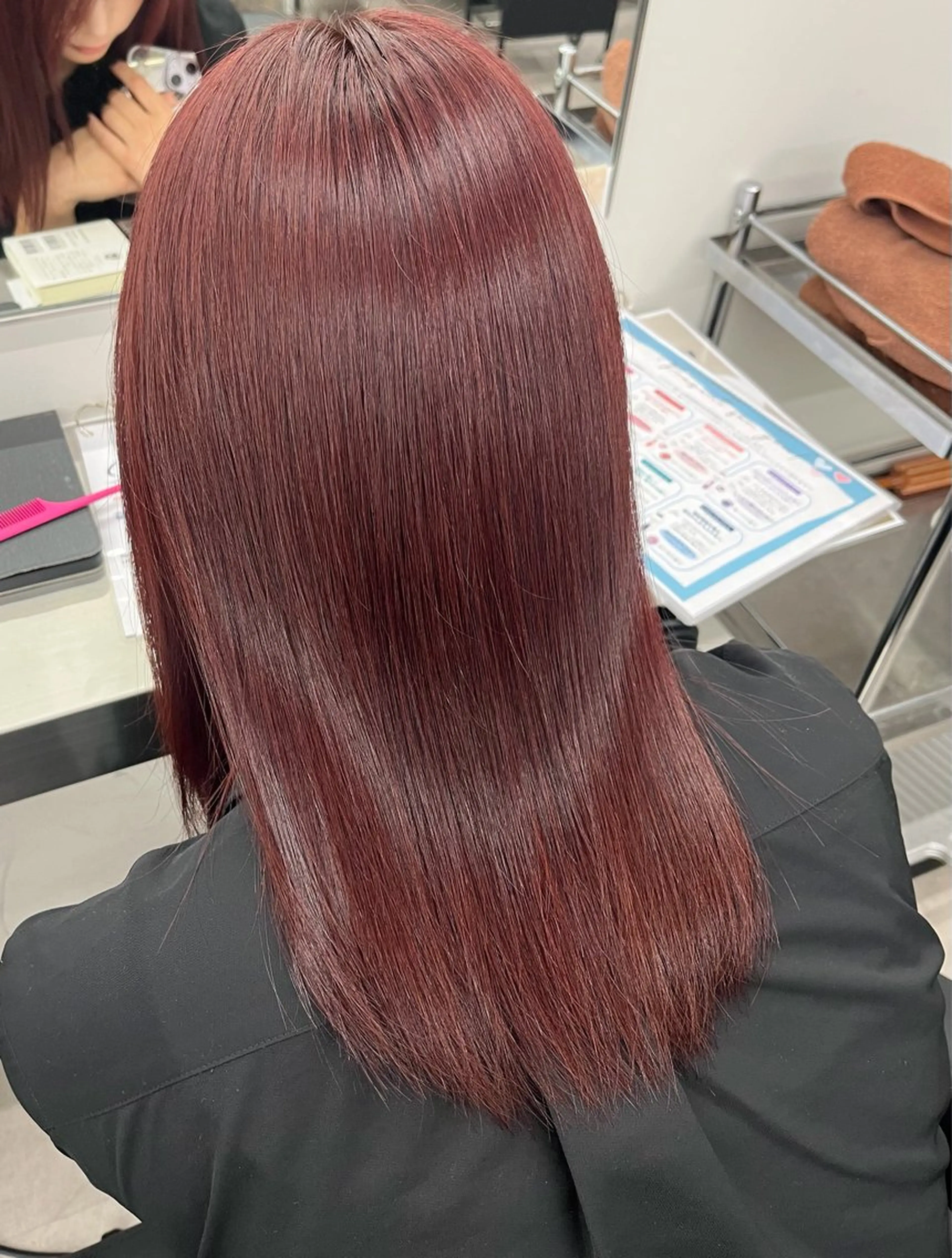 ミディアム カラー パリジェンヌ/ 次世代パーマ/ユキナのヘアスタイル