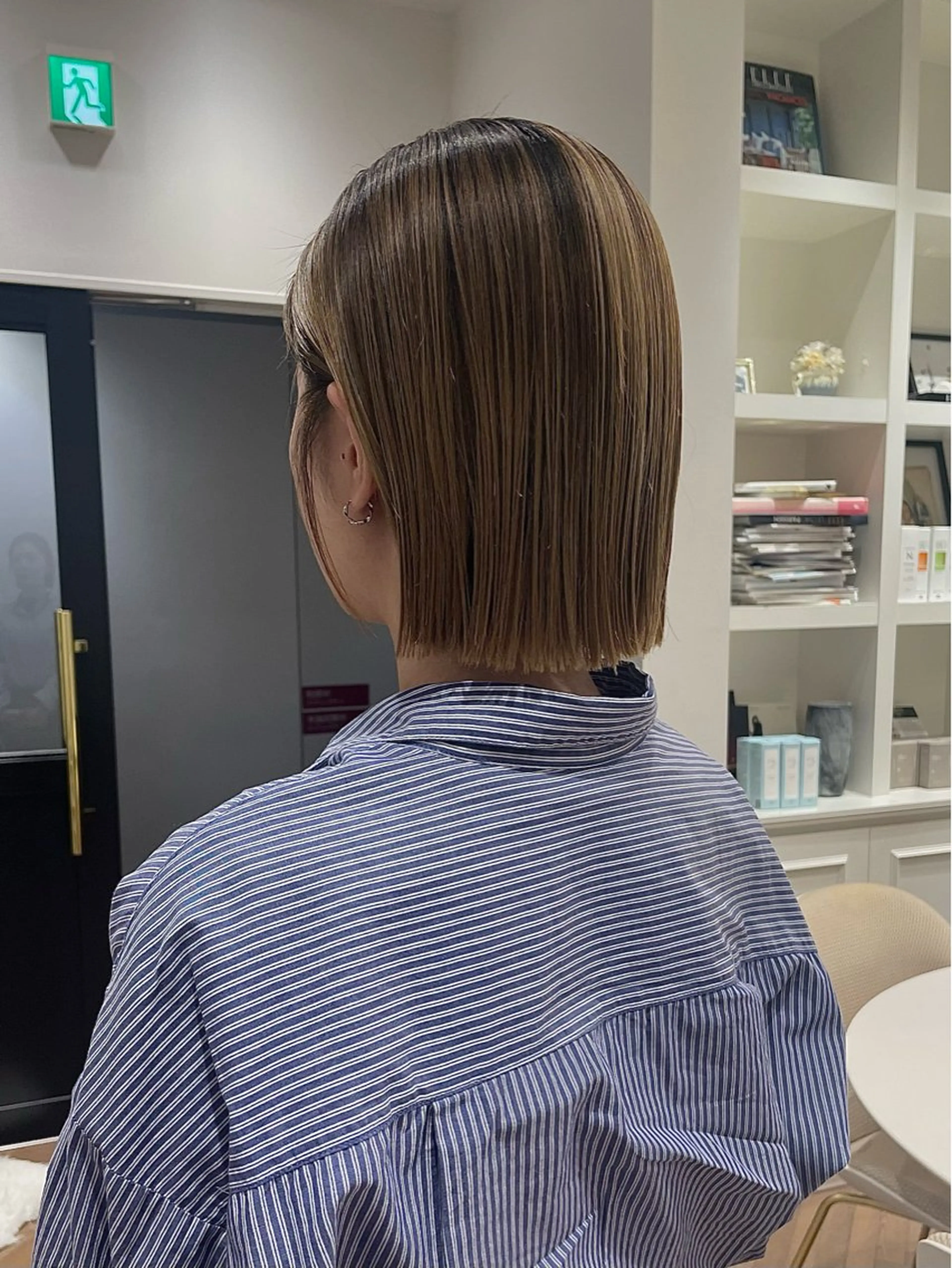 ミディアム カラー カット ヘアカラー ELLE salon サエのヘアスタイル