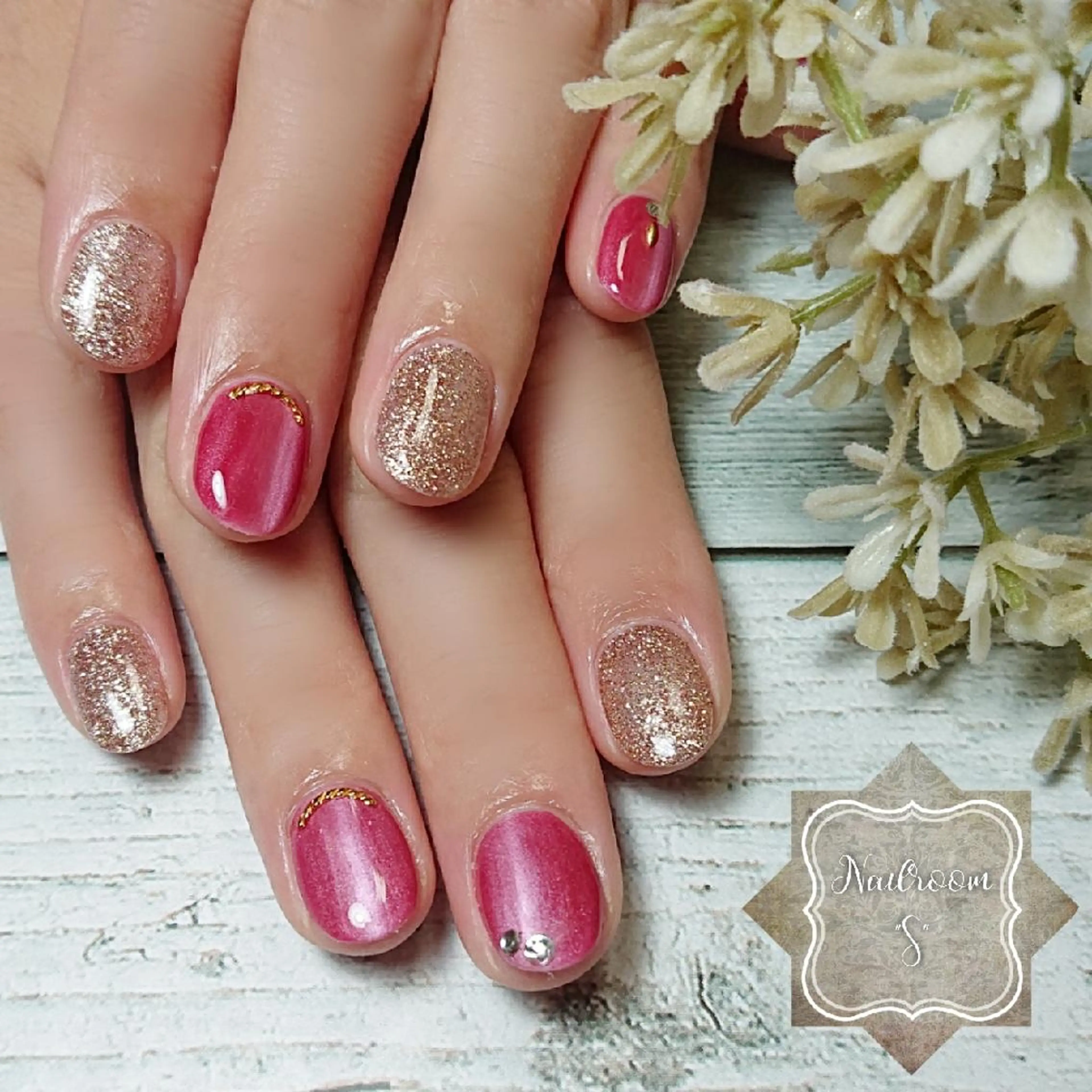 ネイル アートネイル シンプルネイル Nail room  "S"  SAKAIのネイルデザイン