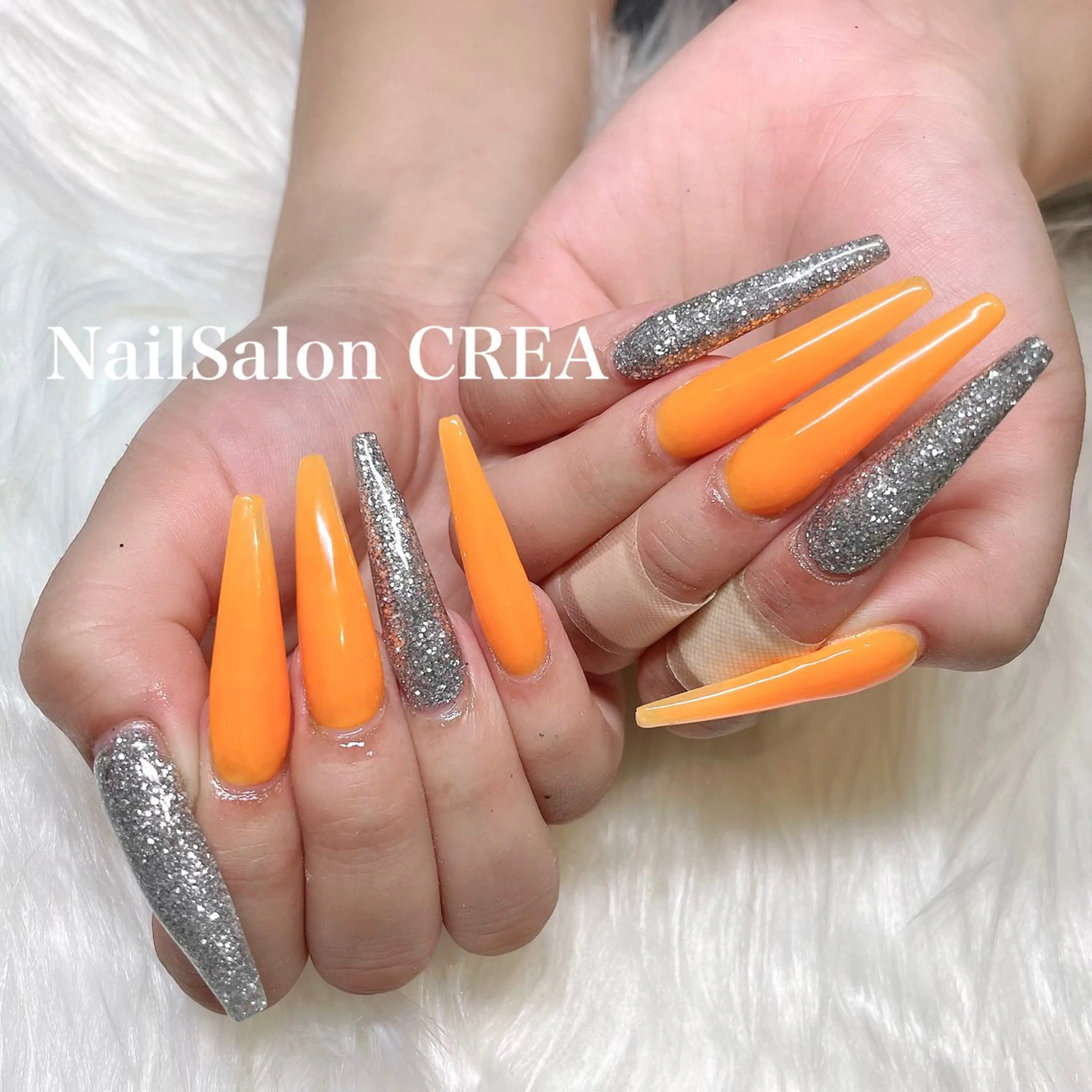 ネイル ロングネイル ハンドネイル NailSalon CREAのネイルデザイン