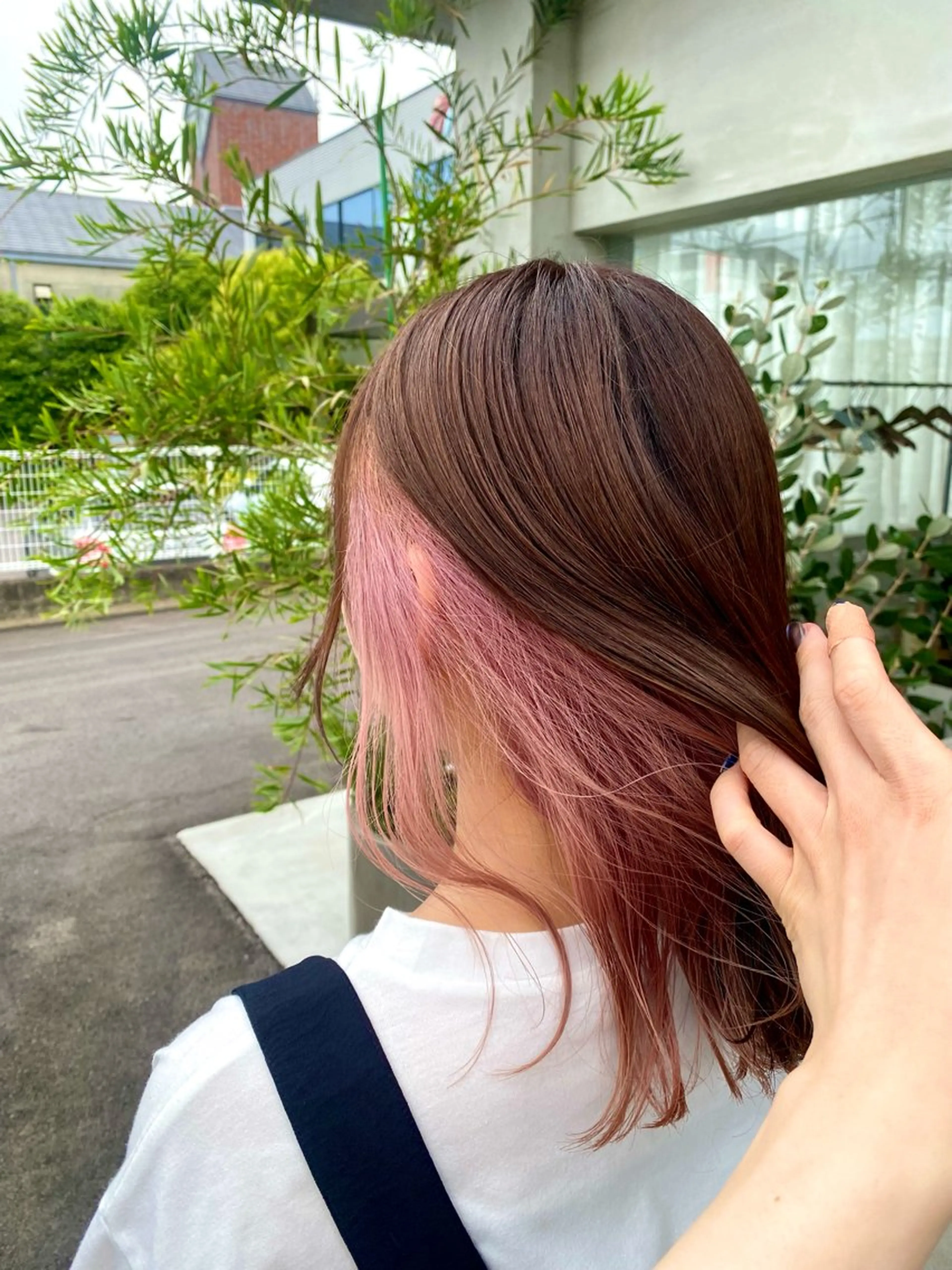 セミロング ヘアカラー トリートメント 艶髪・透明感カラー・ 韓国ヘア・Yuriのヘアスタイル
