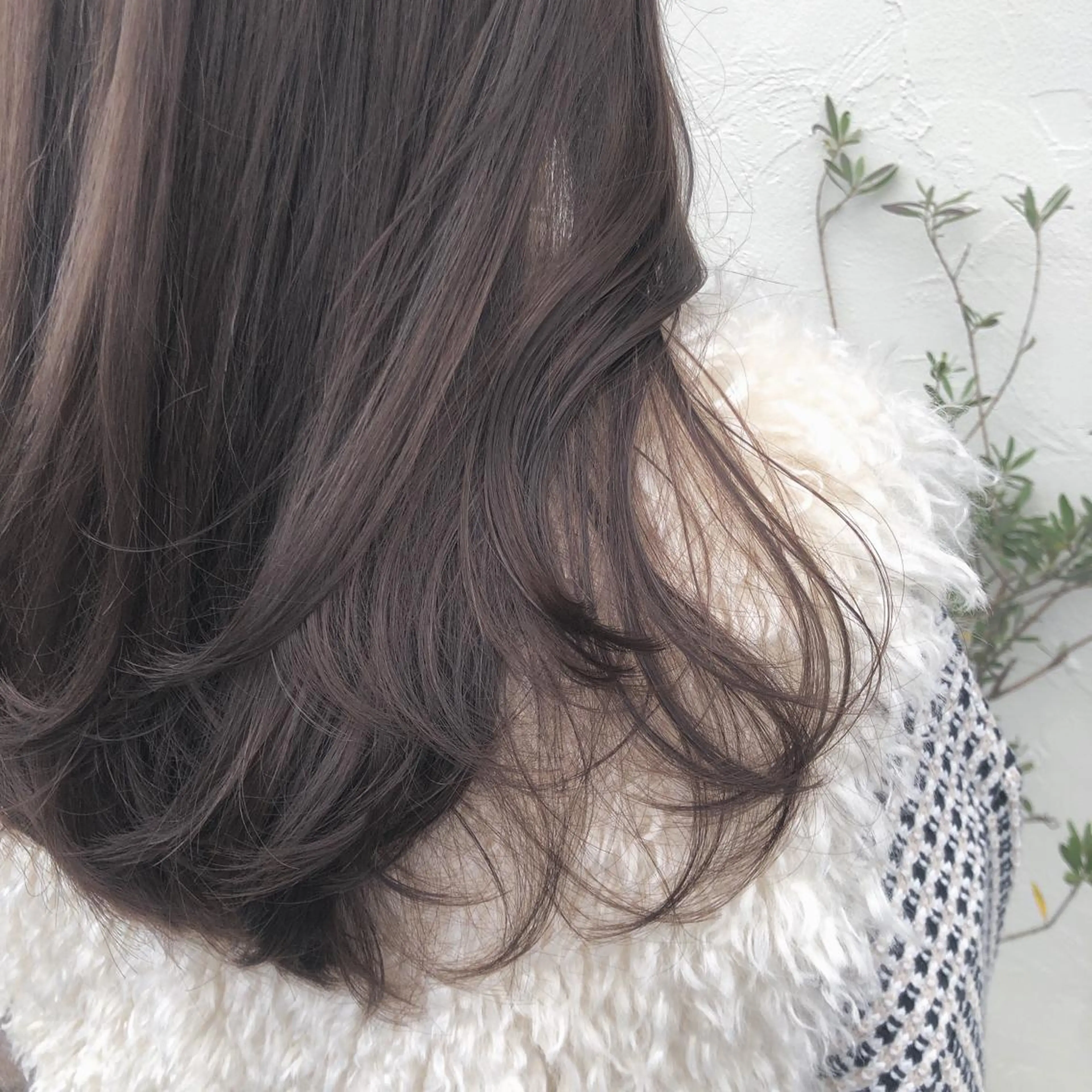 セミロング カラー パーマ ヘアアレンジ グレージュ ヘアカラー トリートメント 【ツヤ髪美容師】 ツダケイスケのヘアスタイル