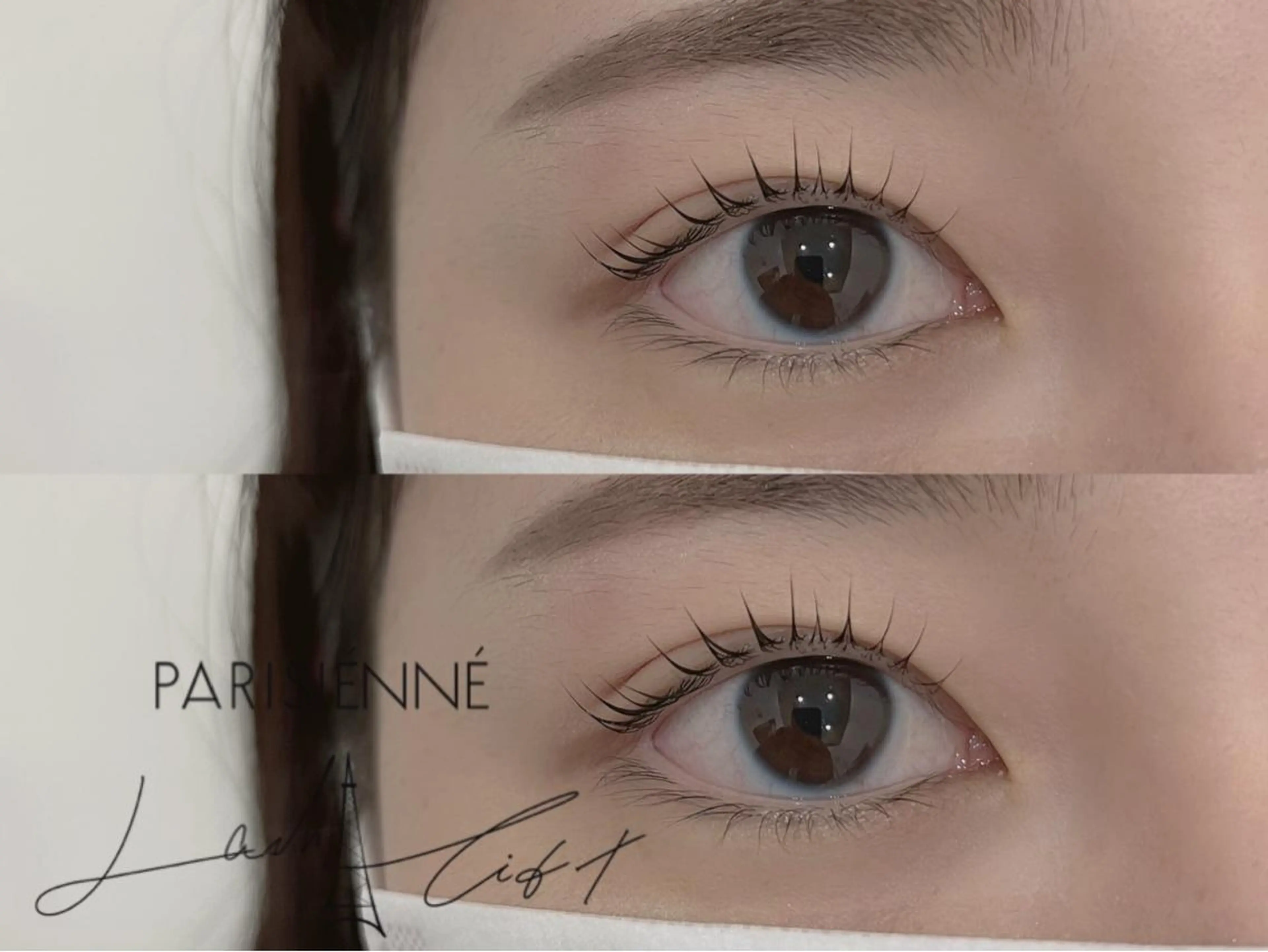 マツエク・マツパ パリジェンヌラッシュリフト MAQUM𖤐 Satsumiのマツエク・マツパデザイン