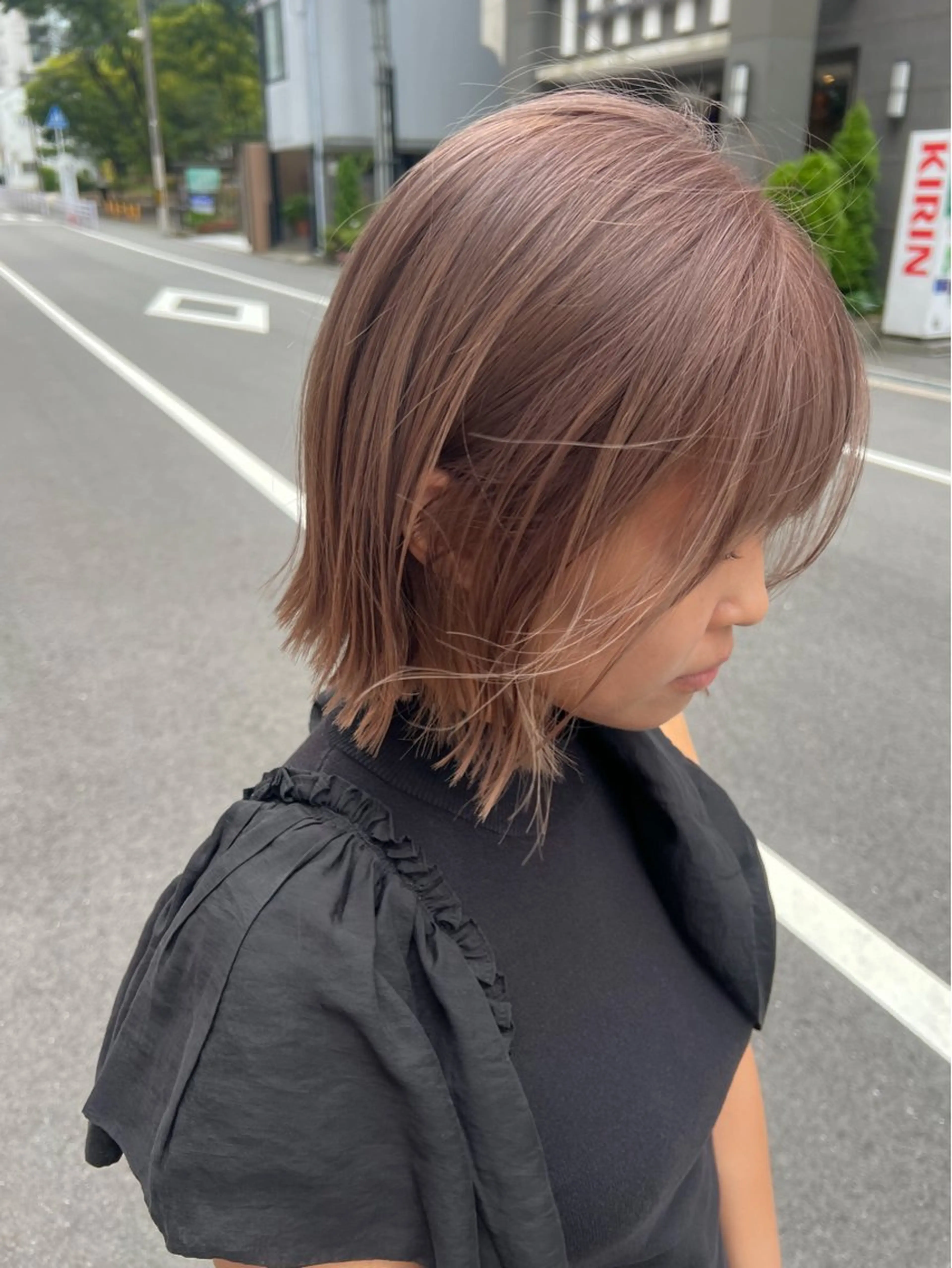 ショート カラー カット ヘアカラー トリートメント le'a所属・谷町/Le'a /竹原詩緒奈のヘアスタイル