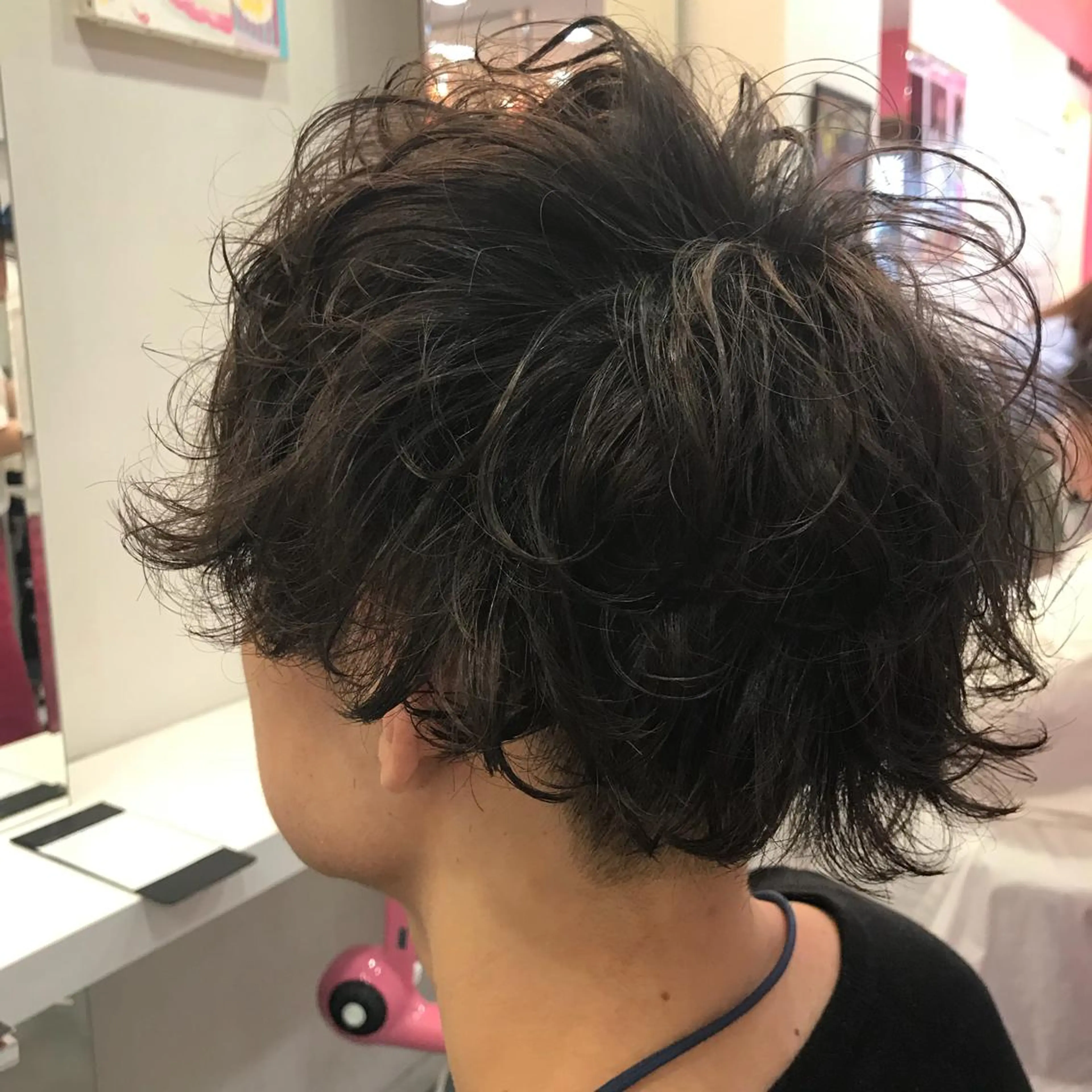 ショート パーマ メンズ メンズパーマ カット Vir by browのヘアスタイル