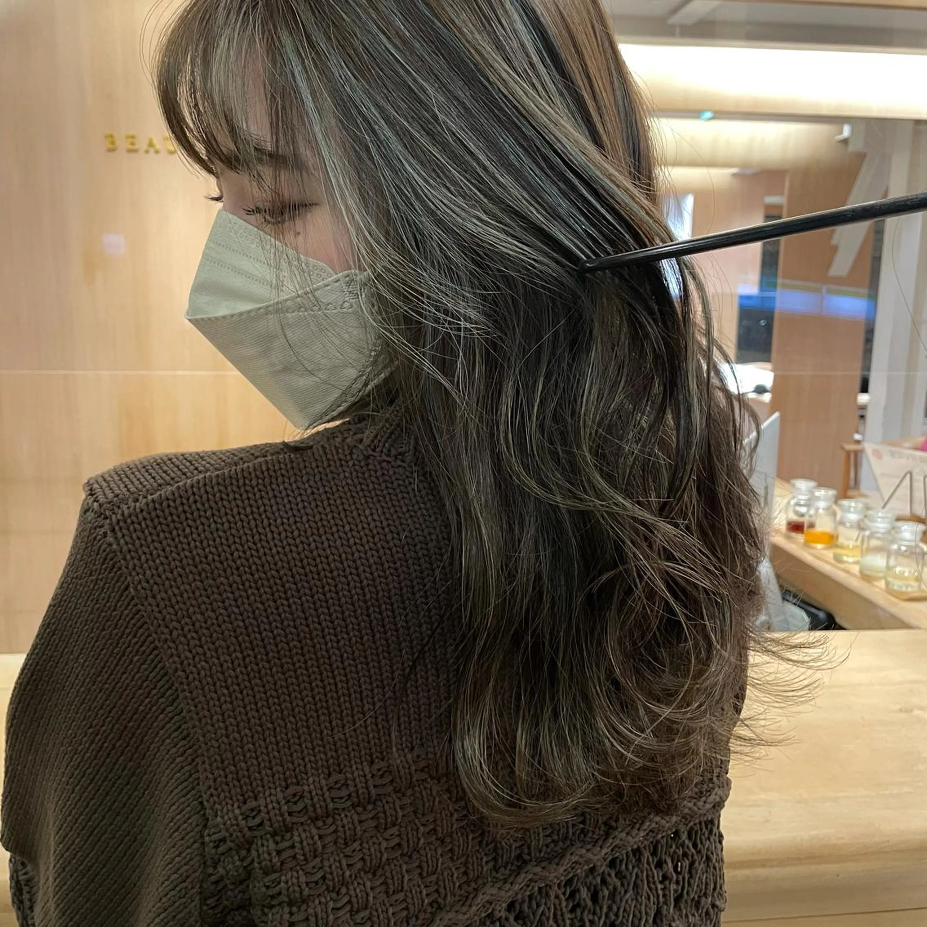 ロング カラー ハイライトカラー ハイライト 🍊mai🍊 似合わせカットのヘアスタイル