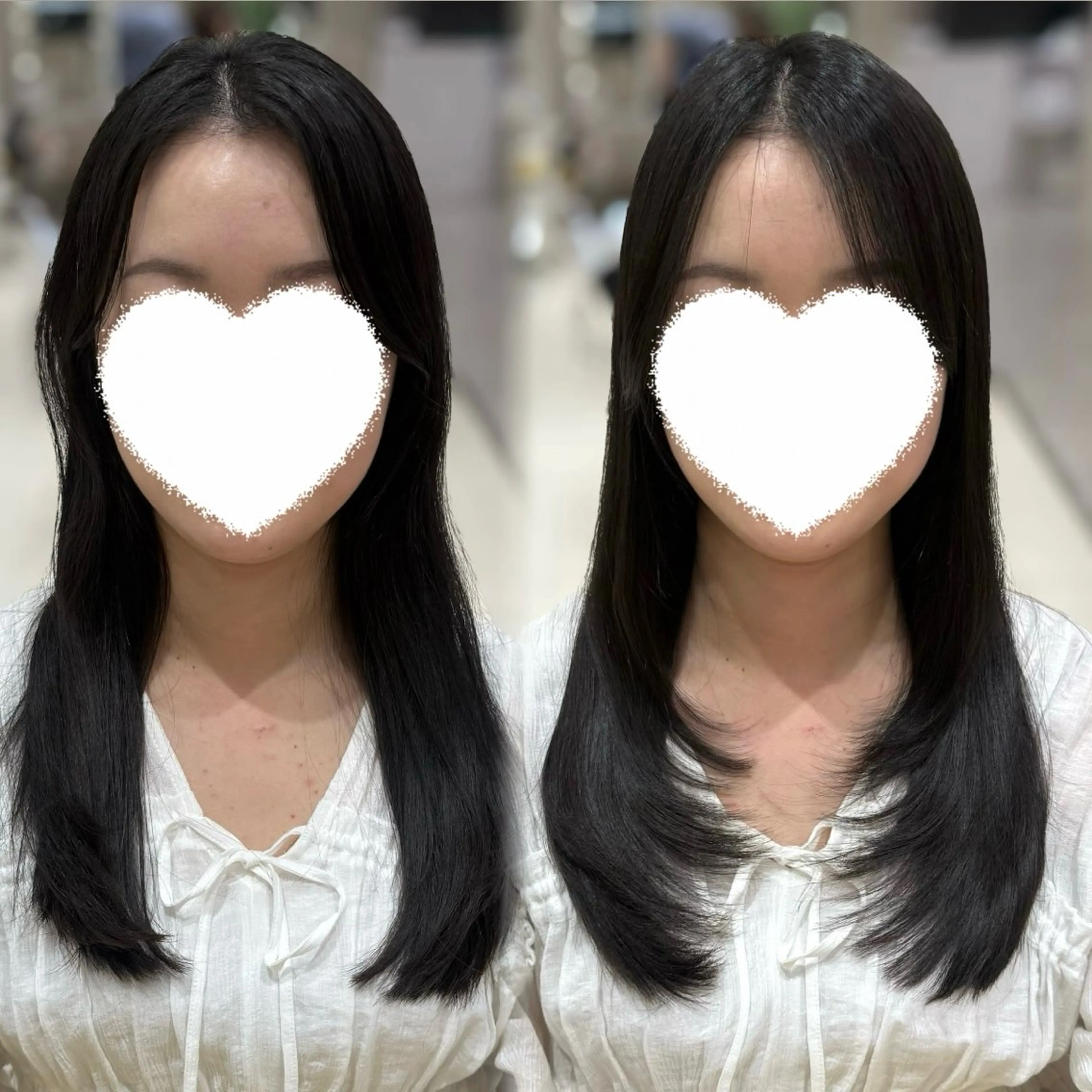 ロング カラー カット ヘアカラー 縮毛矯正 トリートメント 内田 志乃のヘアスタイル