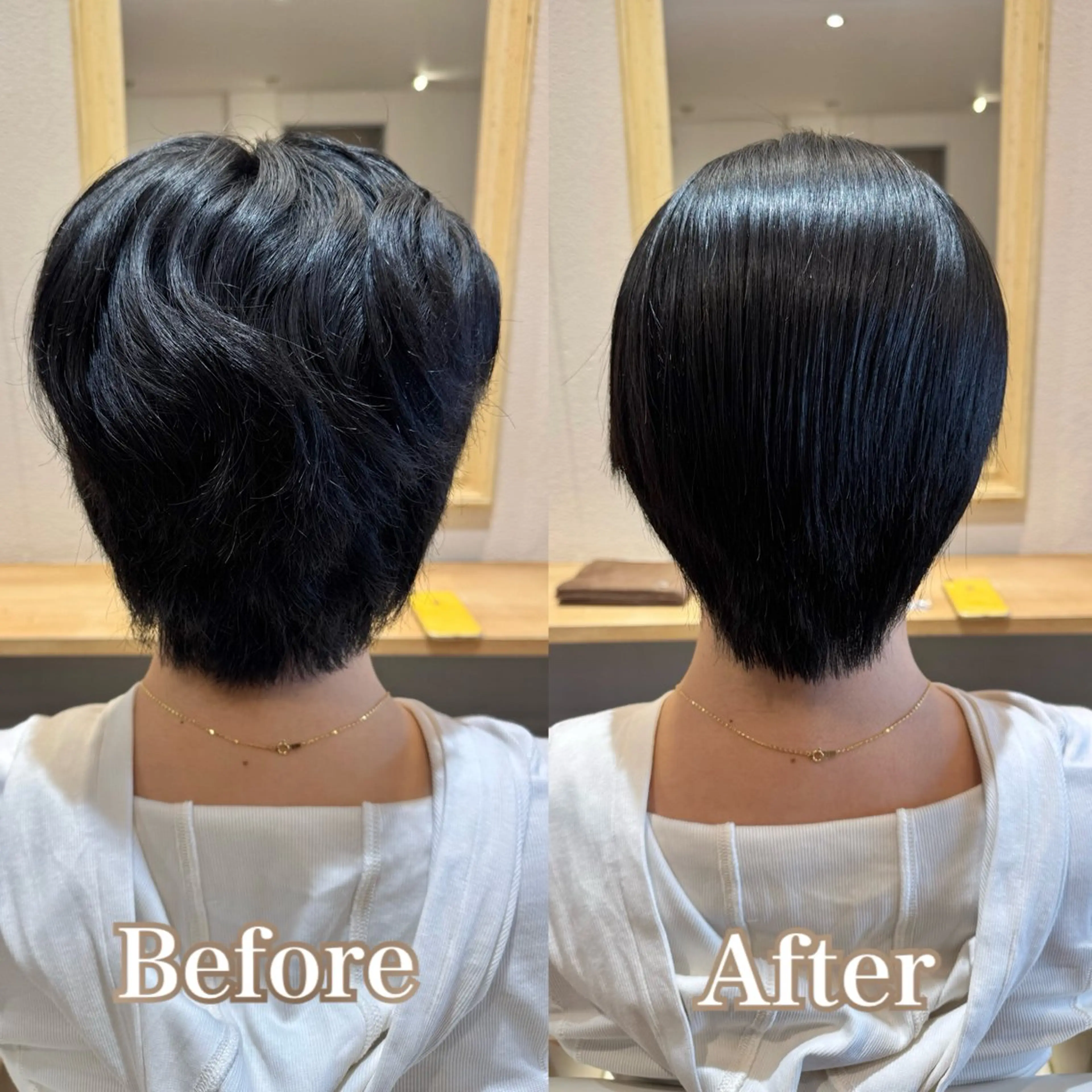 ショート 髪質改善 ショートヘア 縮毛矯正 3PeaceHair所属・kanna カンナのヘアスタイル