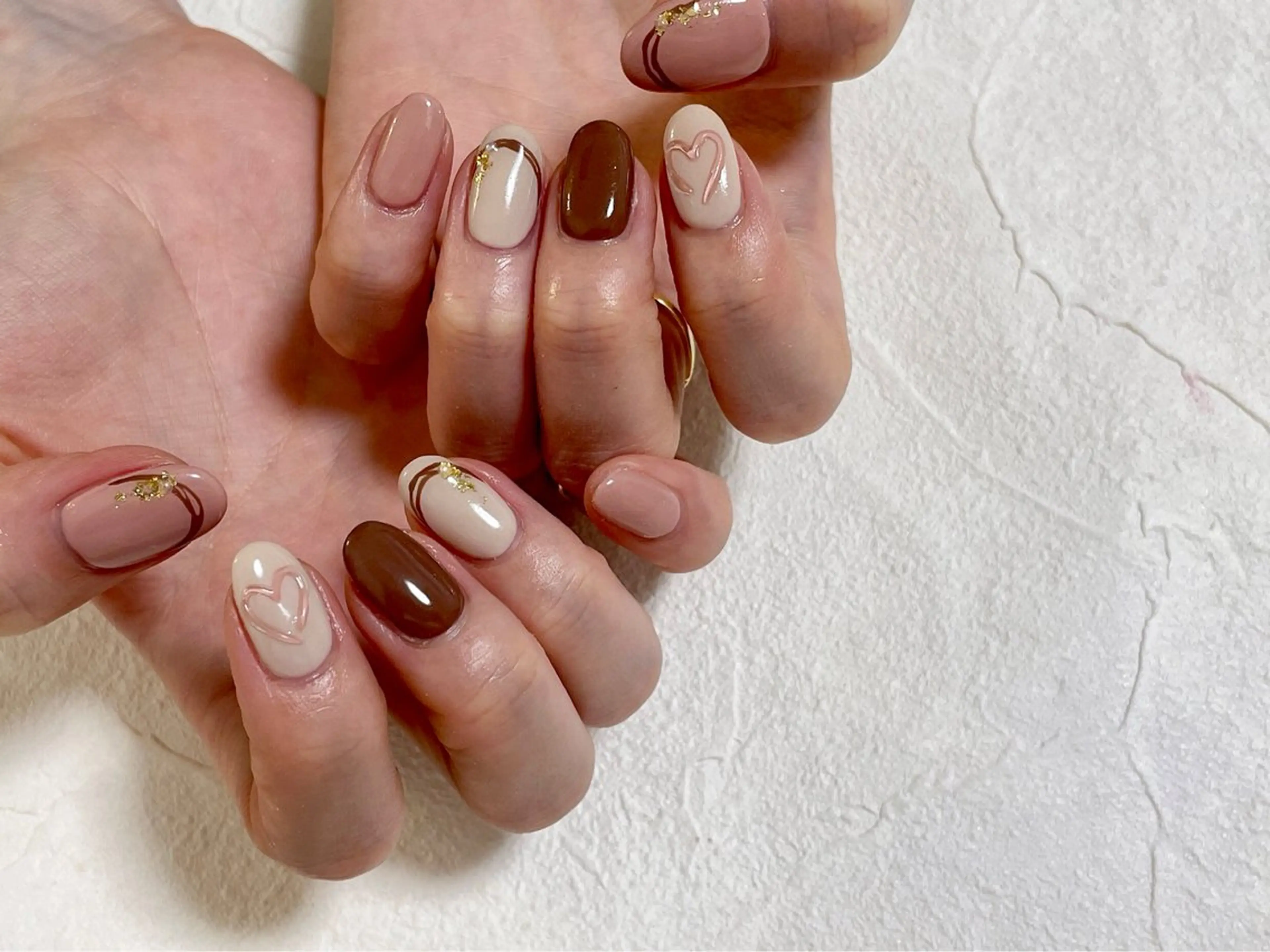 ネイル オーロラネイル フットネイル フレンチネイル ジェルネイル ハート Mogu nail 二子玉川のネイルデザイン