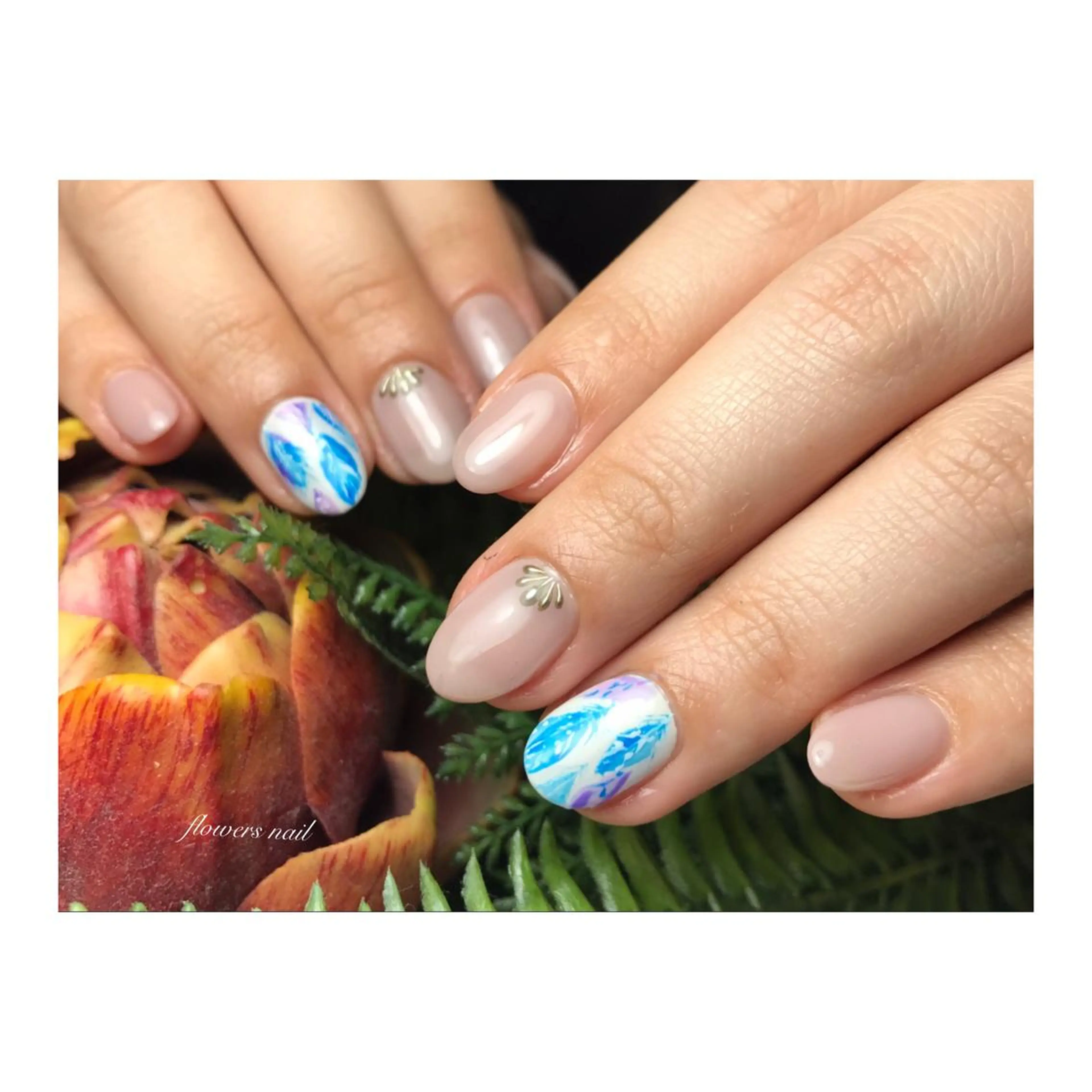 ネイル シンプルネイル flowers nailのネイルデザイン