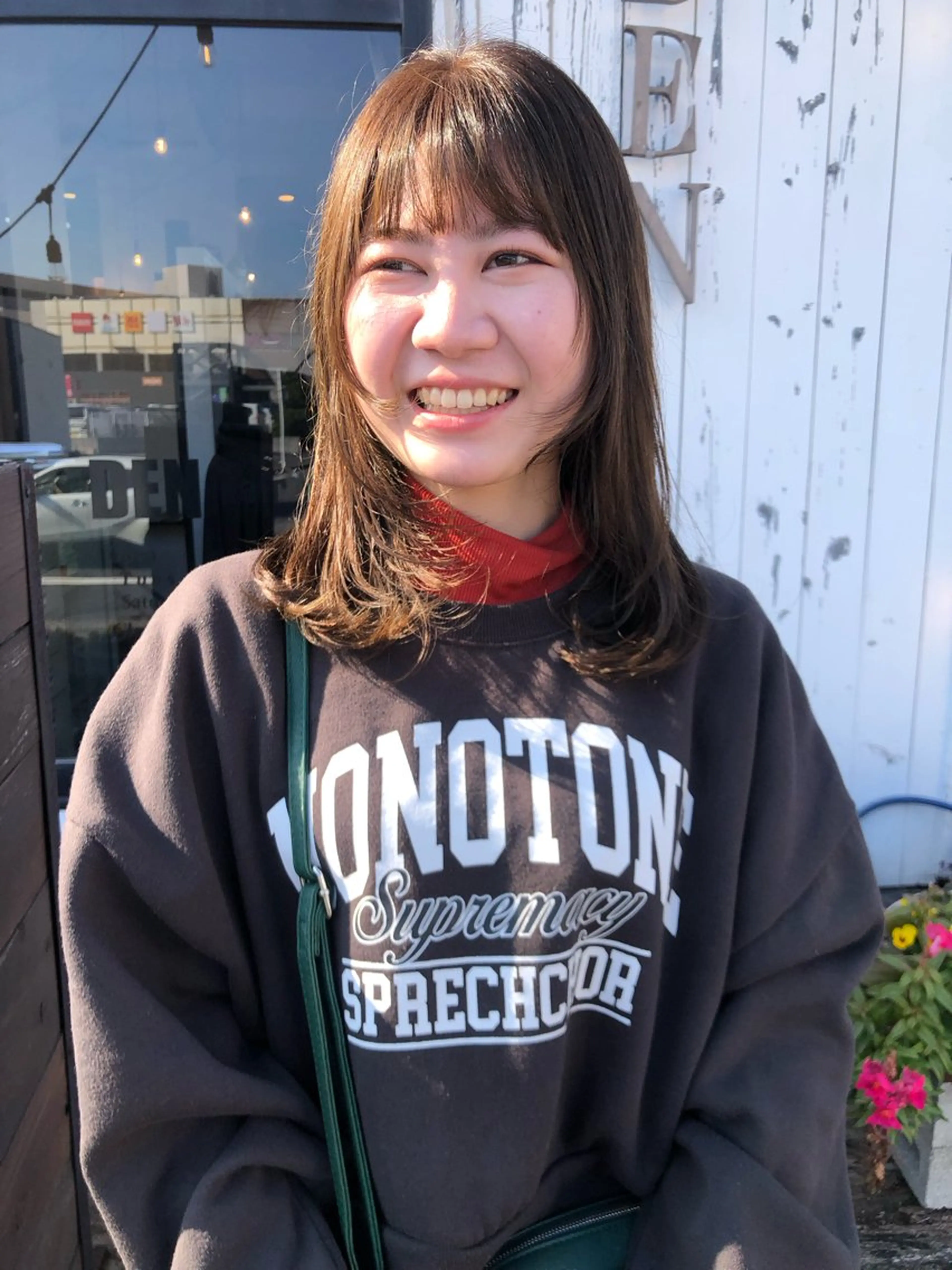 セミロング カット ヘアカラー デザインカット🎨 ボブ🫟おざきのヘアスタイル