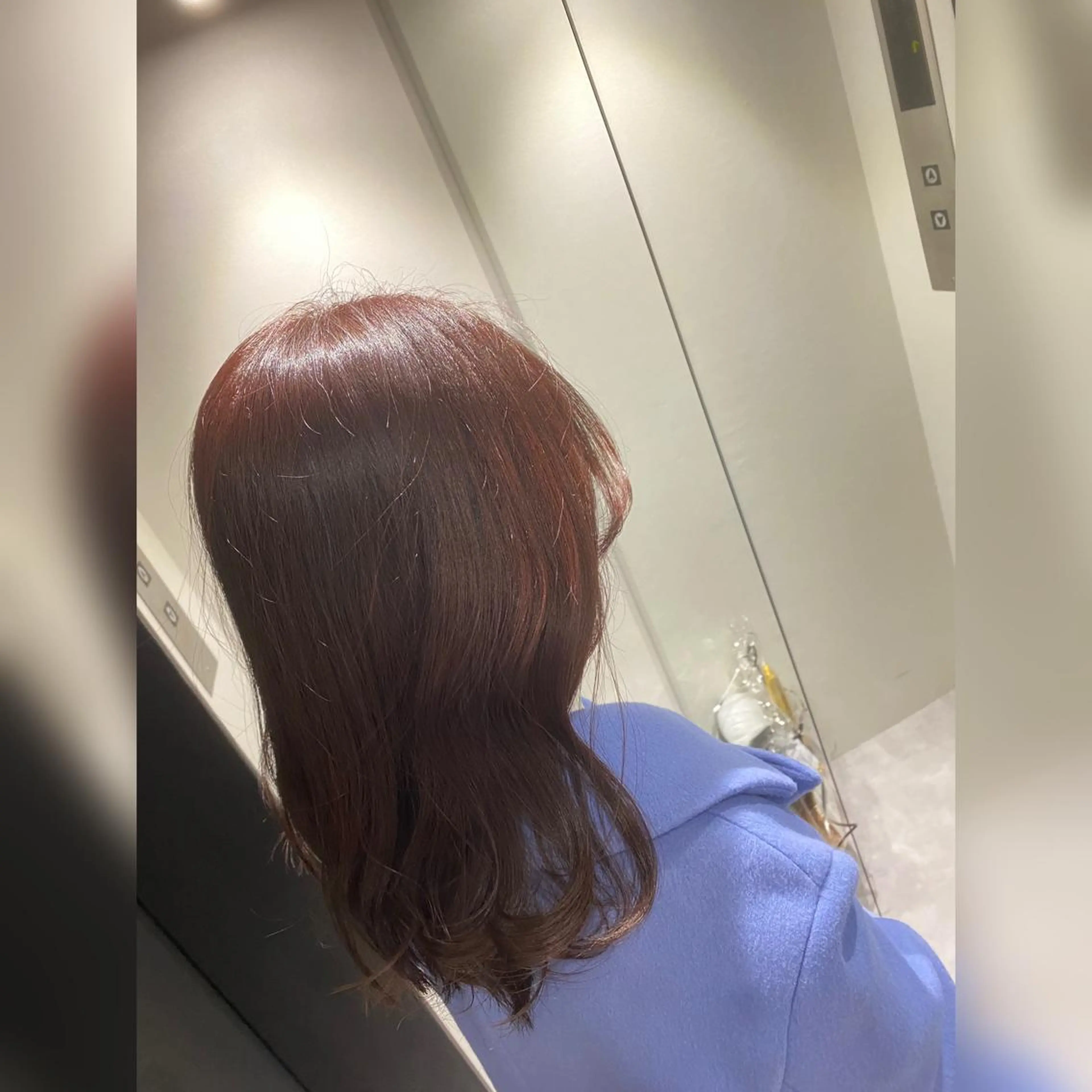 ミディアム カラー ブラウンカラー ピンクカラー ピンクブラウン 韓国風cut/ 縮毛矯正/正岡幹康のヘアスタイル