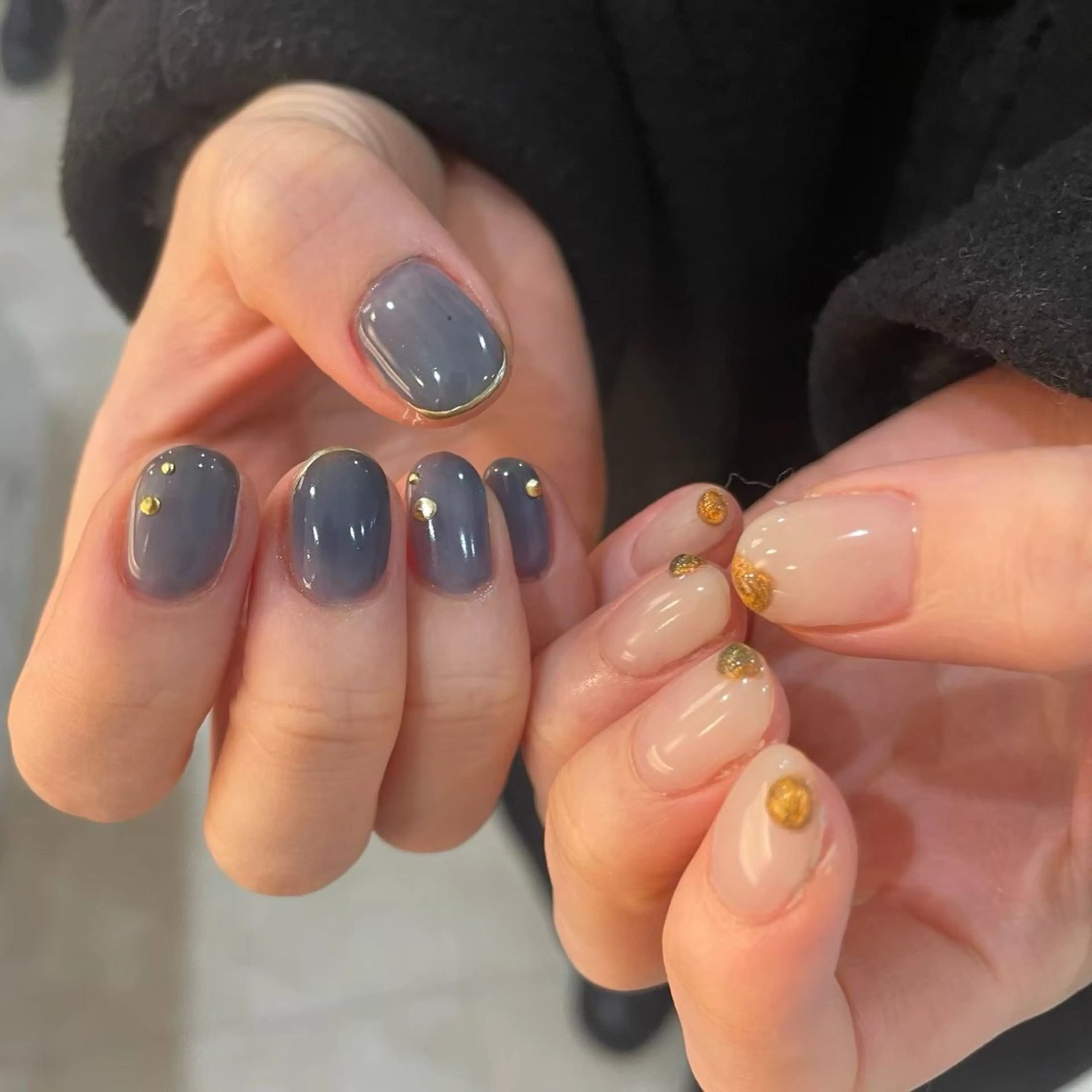 ネイル ハンドネイル Hata nail 🎀個性派ニュアンスのネイルデザイン