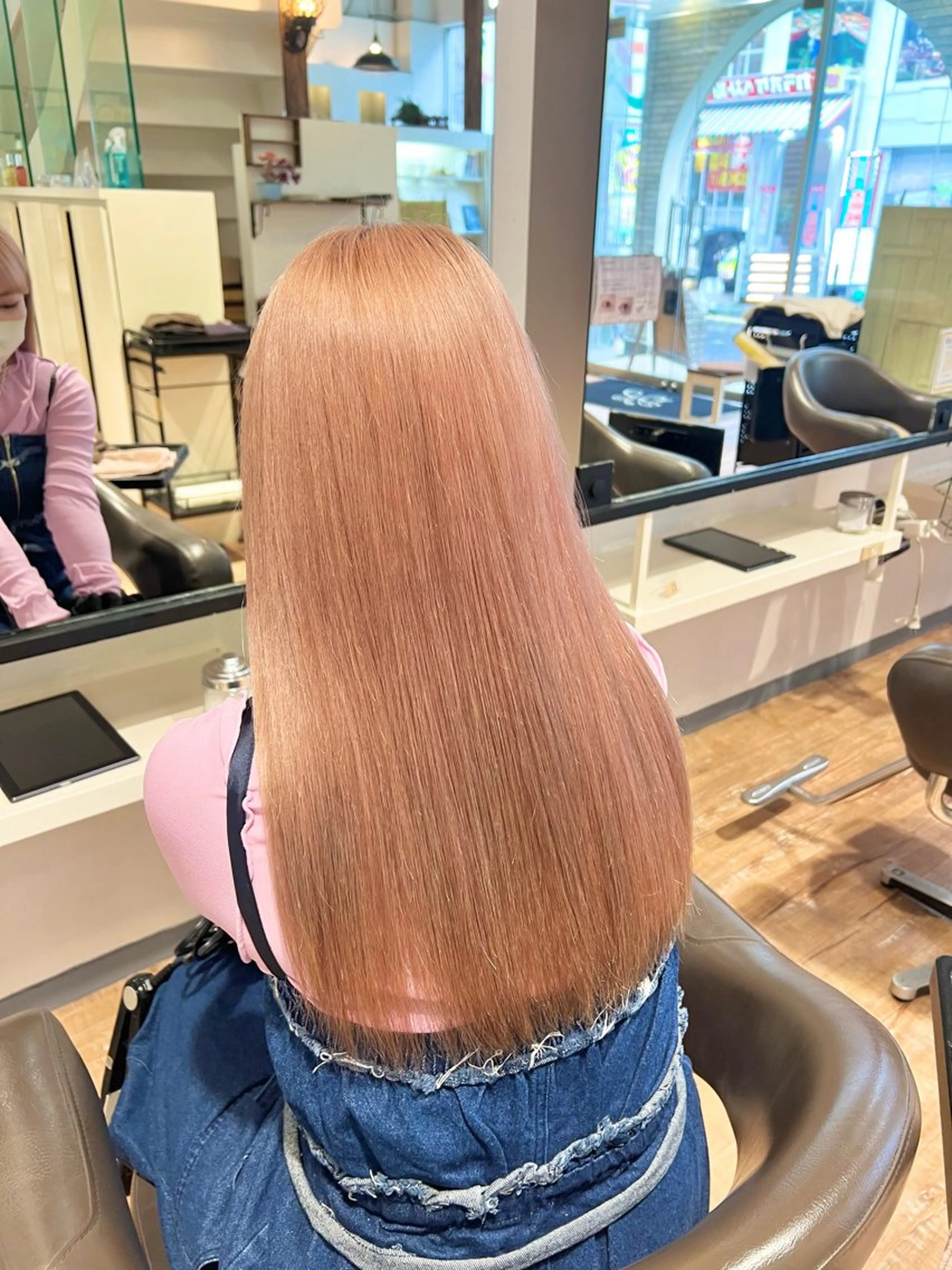 カラー ベージュカラー ブリーチ ハイトーンカラー ピンクカラー ピンクベージュ ヘアカラー トリートメント インナーカラー♡ Nanakoのヘアスタイル