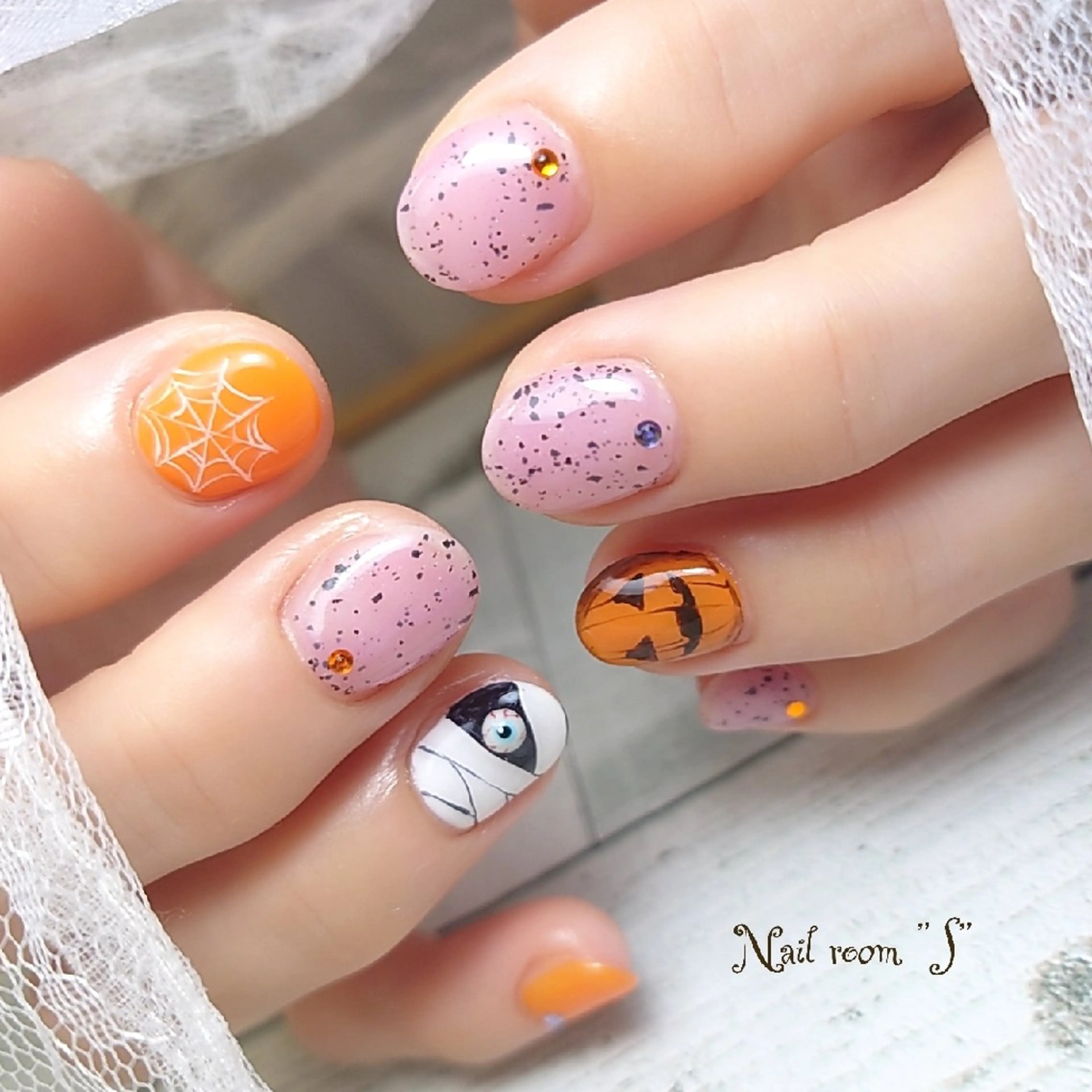ネイル ハロウィン ハンドネイル Nail room  "S"  SAKAIのネイルデザイン