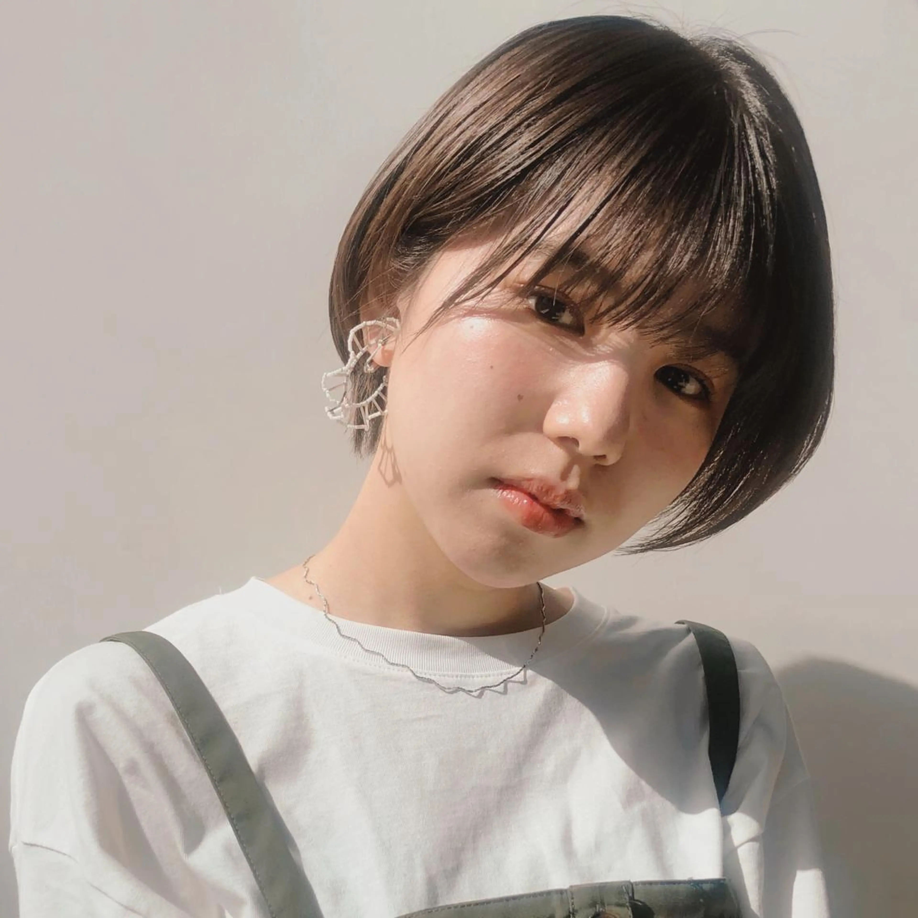 ショート 伸ばしかけ ショートヘア youres hair 神楽坂はなれ店所属・飯田橋神楽坂＊個室 髪質改善hitomiのヘアスタイル