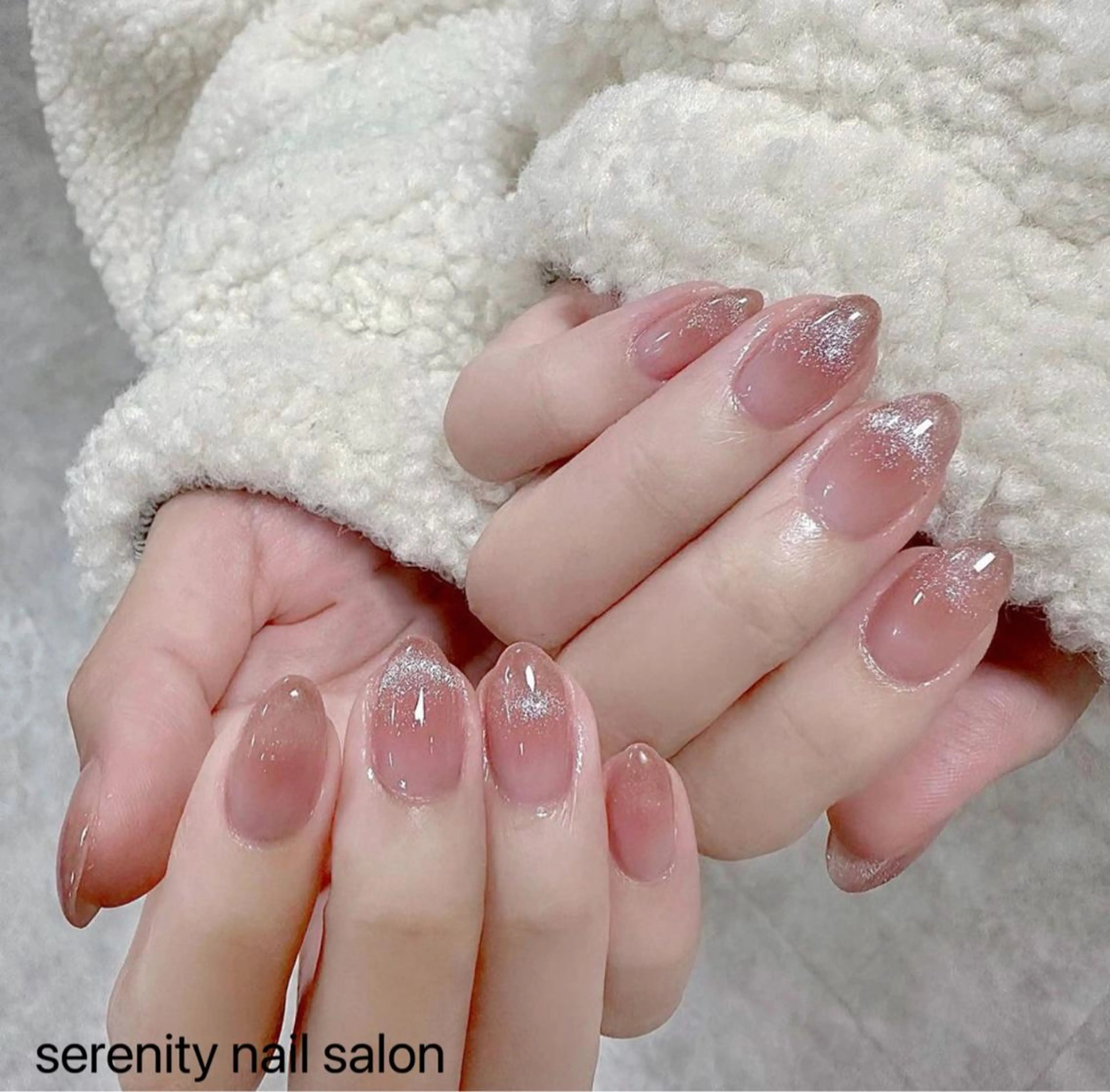 ネイル ハンドネイル ハンドケア ✨Serenity ワンホンネイルのネイルデザイン