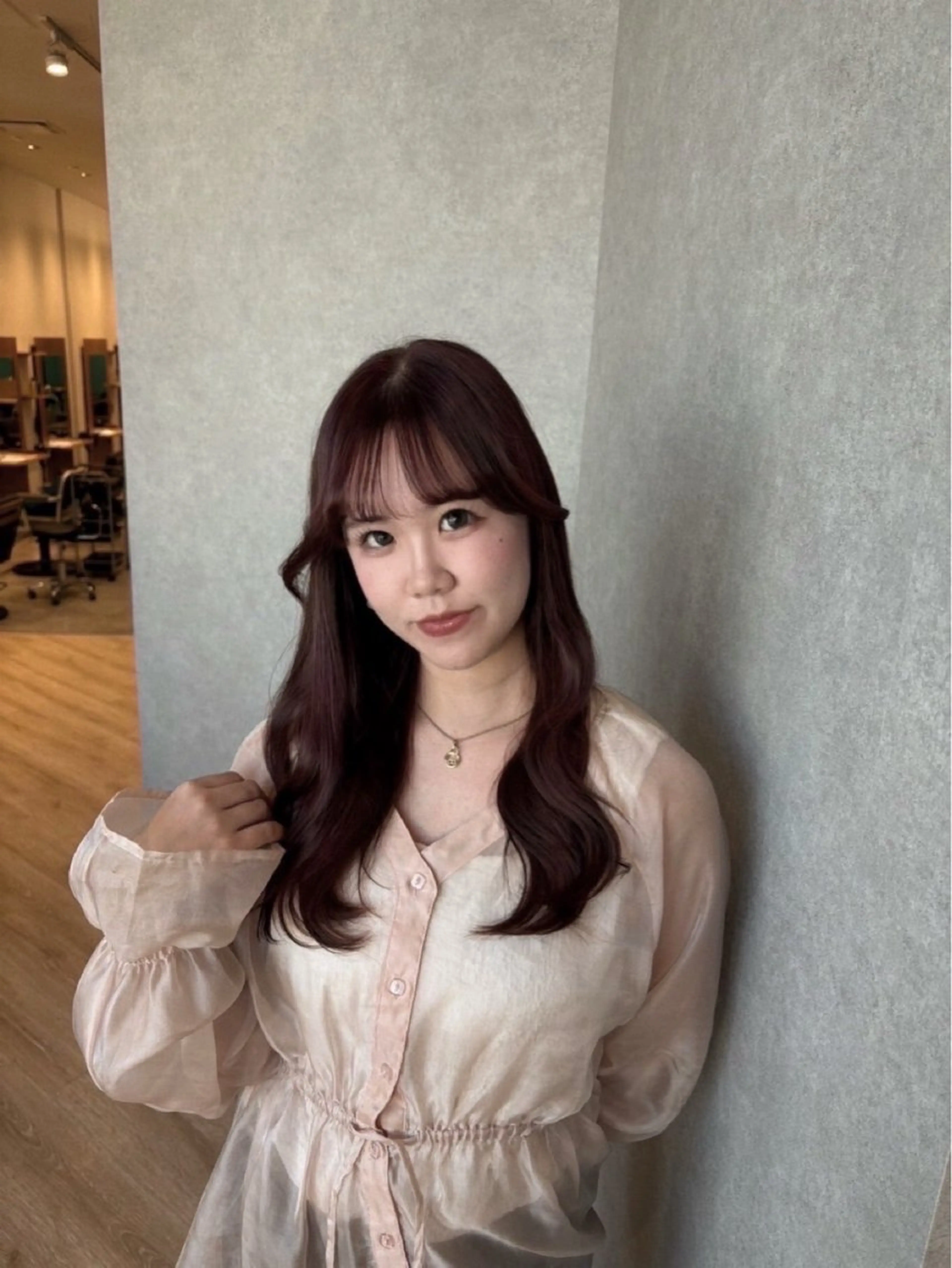 カラー ヘアカラー THREELAND maison所属・艶カラー⌇鶴見区横堤 ⌇﻿山本乃愛🐏⸒⸒のヘアスタイル
