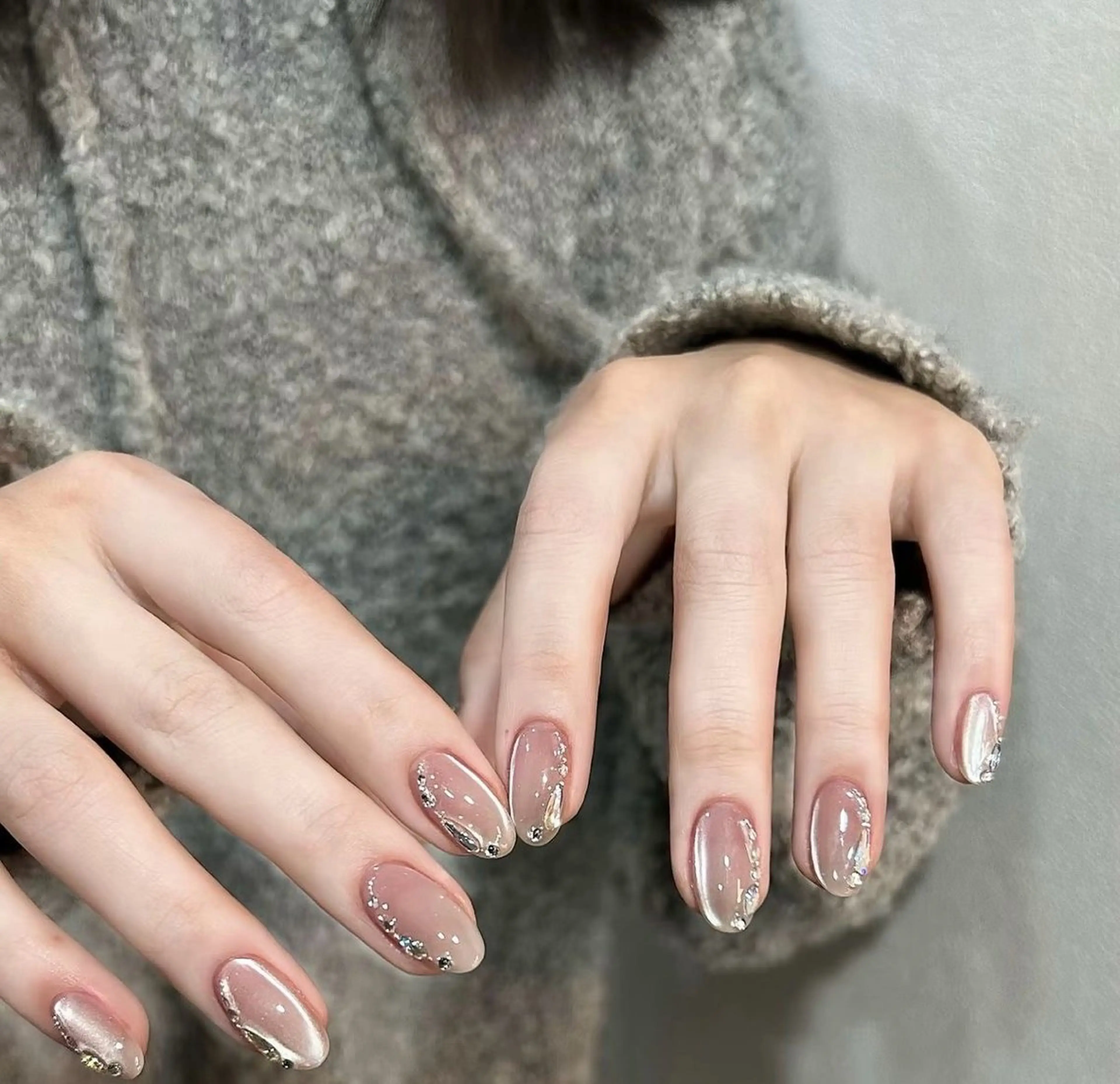 ネイル ストーンネイル Sora Nail Ayaseのネイルデザイン