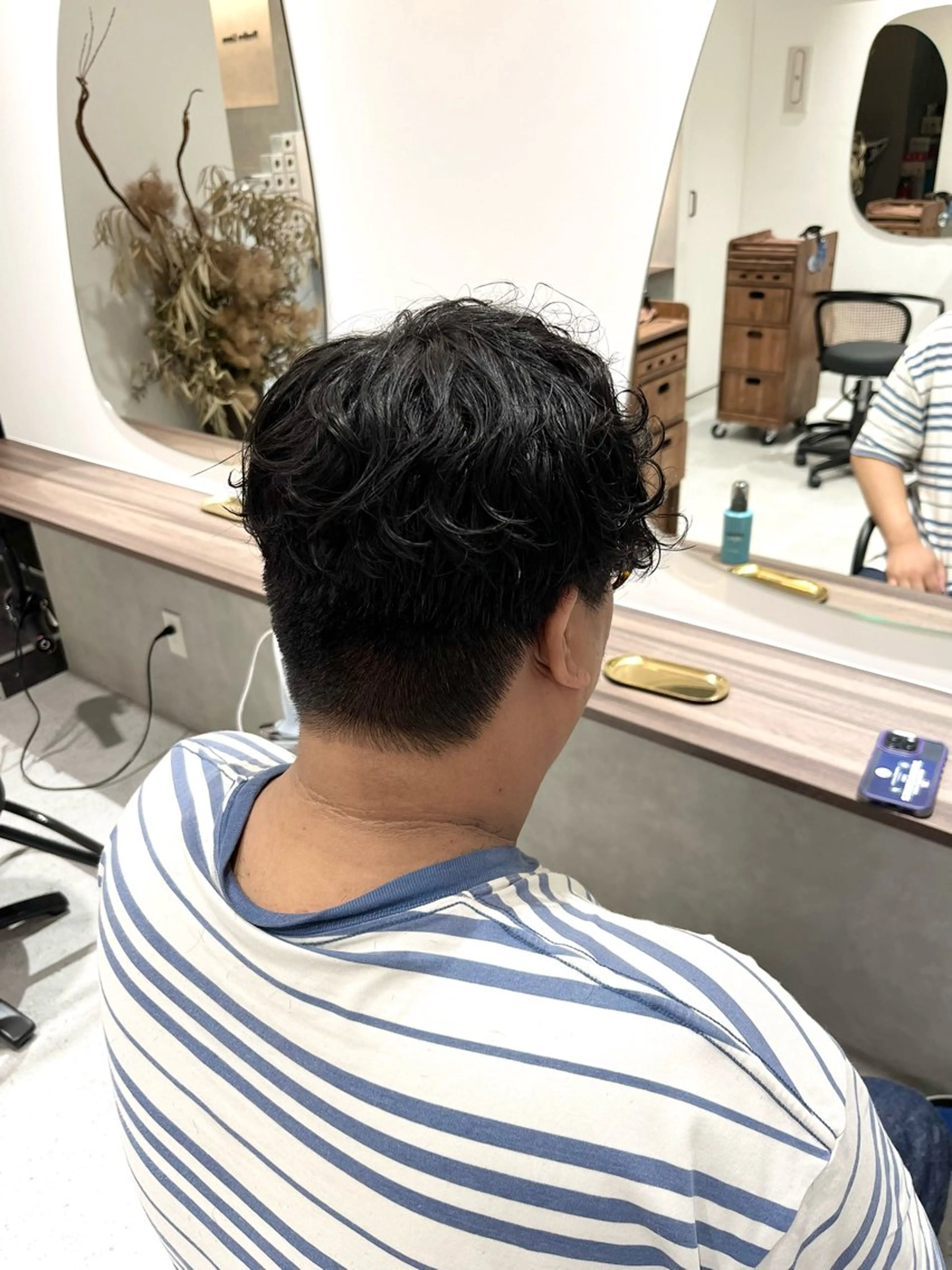 パーマ メンズ カット パーマ 池谷 茉耶のヘアスタイル